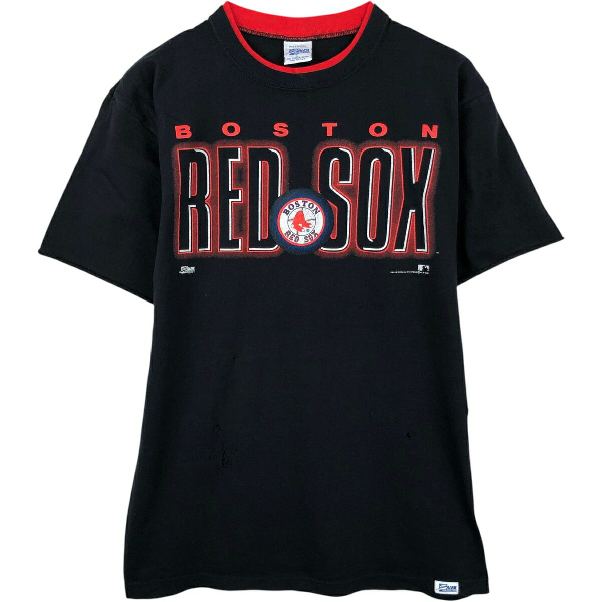 樂天商城 - 古着 90'S SALEM MLB BOSTON RED SOX ボストンレッドソックス ロゴプリントTシャツ USA製 メンズL相当 ヴィンテージ /eaa649498 【中古】 【260618】