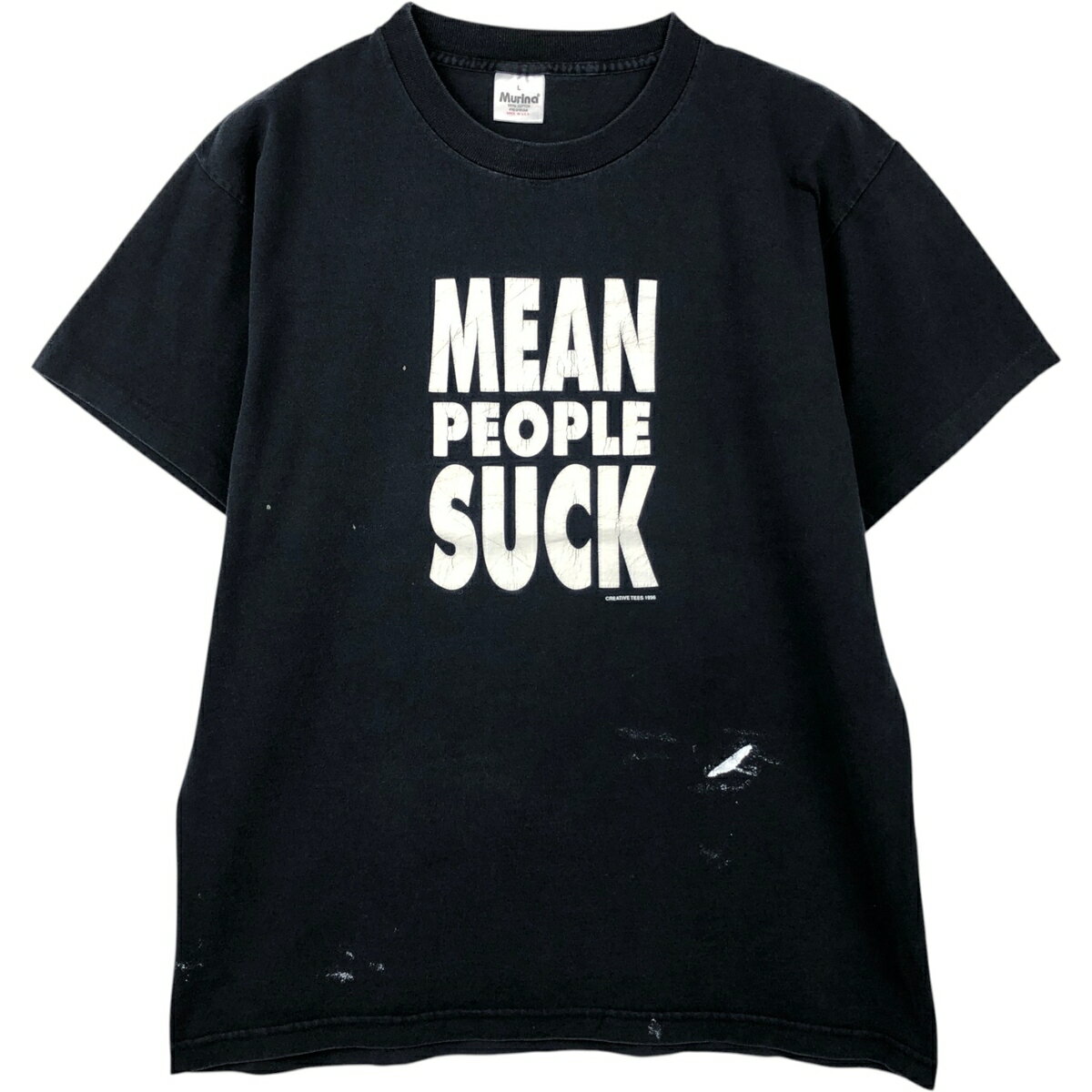 乐天商城 - 古着 90'S Murina メッセージプリントTシャツ USA製 メンズL相当 ヴィンテージ /eaa649674 【中古】 【260612】