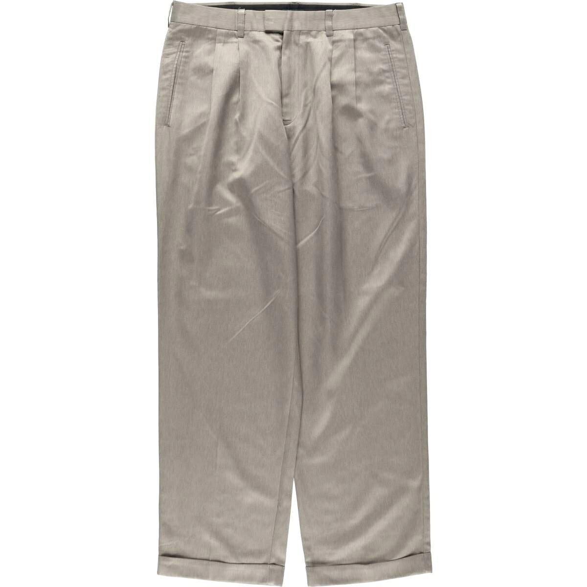 古着 ドッカーズ DOCKERS ツータック スラックスパンツ メンズw36相当 /eaa649883    ベージュ系 春夏秋冬