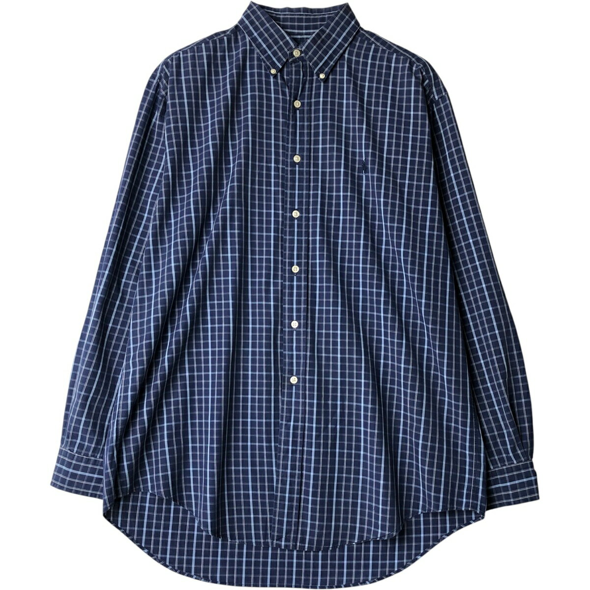 古着 ラルフローレン Ralph Lauren YARMOUTH 長袖 ボタンダウンチェックシャツ メンズL相当 /eaa650102  