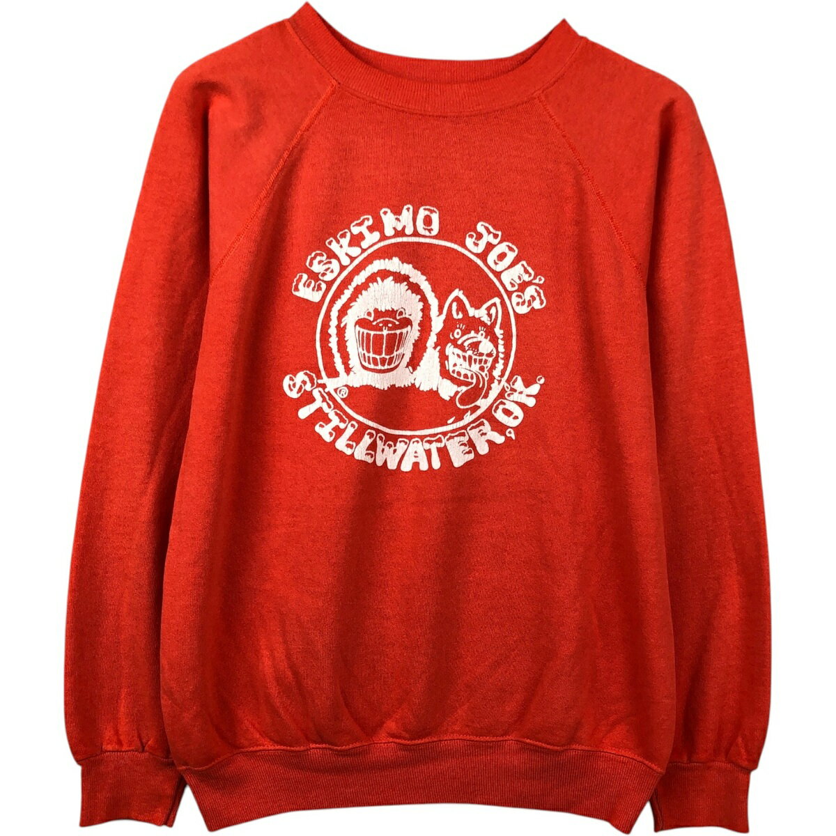 古着 80'S ヘインズ Hanes ESKIMO JOE'S エスキモージョーズ 青タグ アドバタイジング スウェットシャツ トレーナー USA製 メンズM相当 ヴィンテージ /eaa650146  