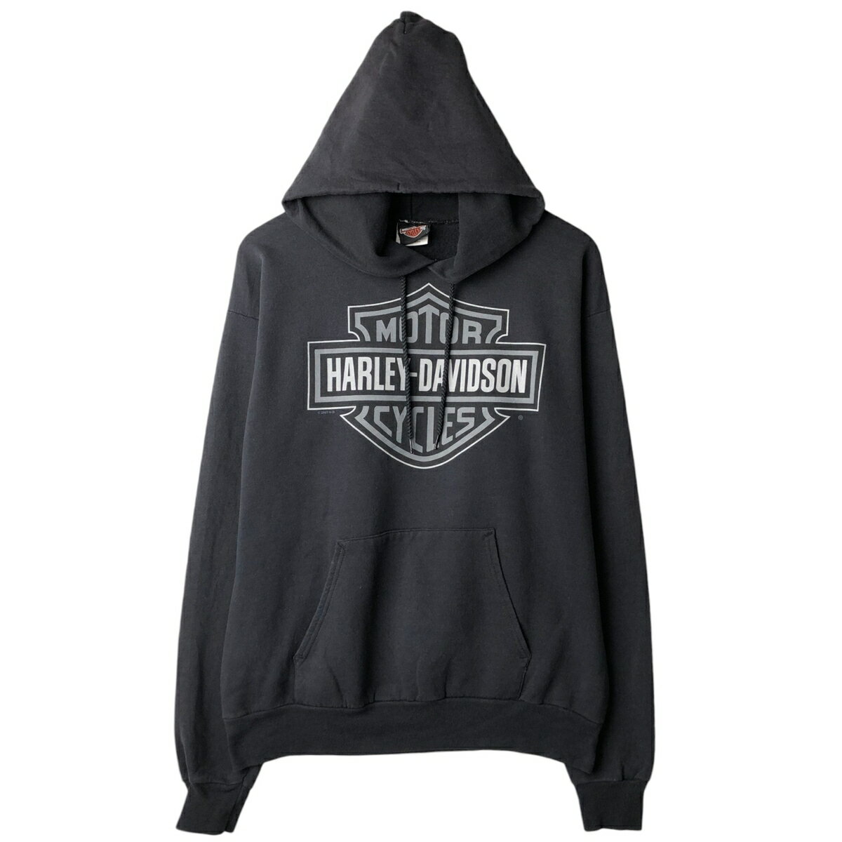 Rakuten - 古着 00'S ハーレーダビッドソン Harley-Davidson トライバル アドバタイジング スウェットプルオーバーパーカー メンズM相当 /eaa650310 【中古】 【260614】 ブラック系 春夏秋冬