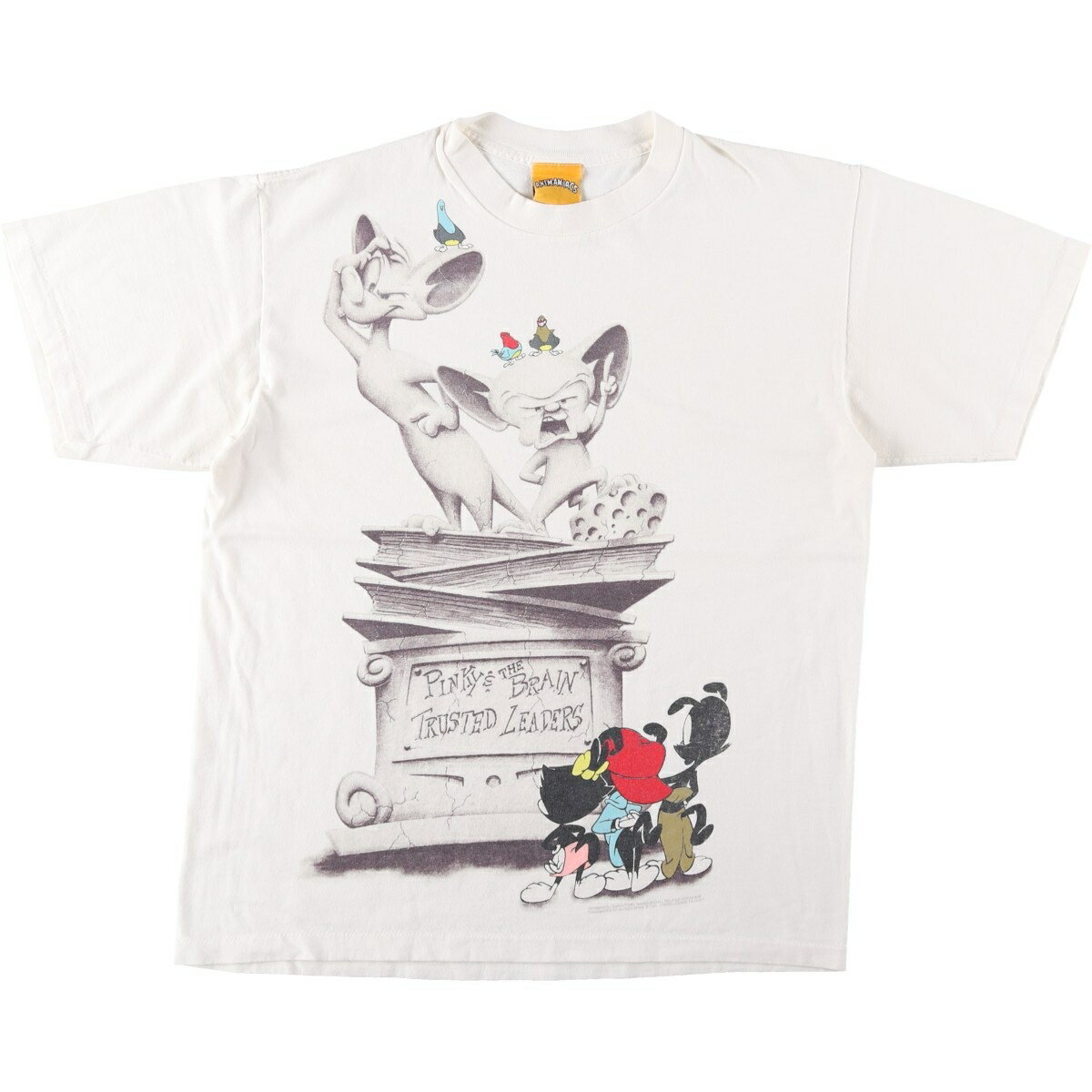 古着 90'S ANIMANIACS アニマニアックス キャラクタープリントTシャツ USA製 メンズL相当 ヴィンテージ /eaa650346  