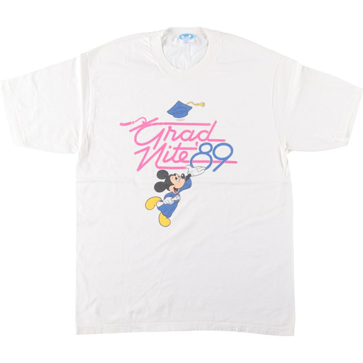 乐天商城 - 古着 80'S Disney MICKEY MOUSE ミッキーマウス キャラクタープリントTシャツ USA製 メンズL相当 ヴィンテージ /eaa650352 【中古】 【260613】