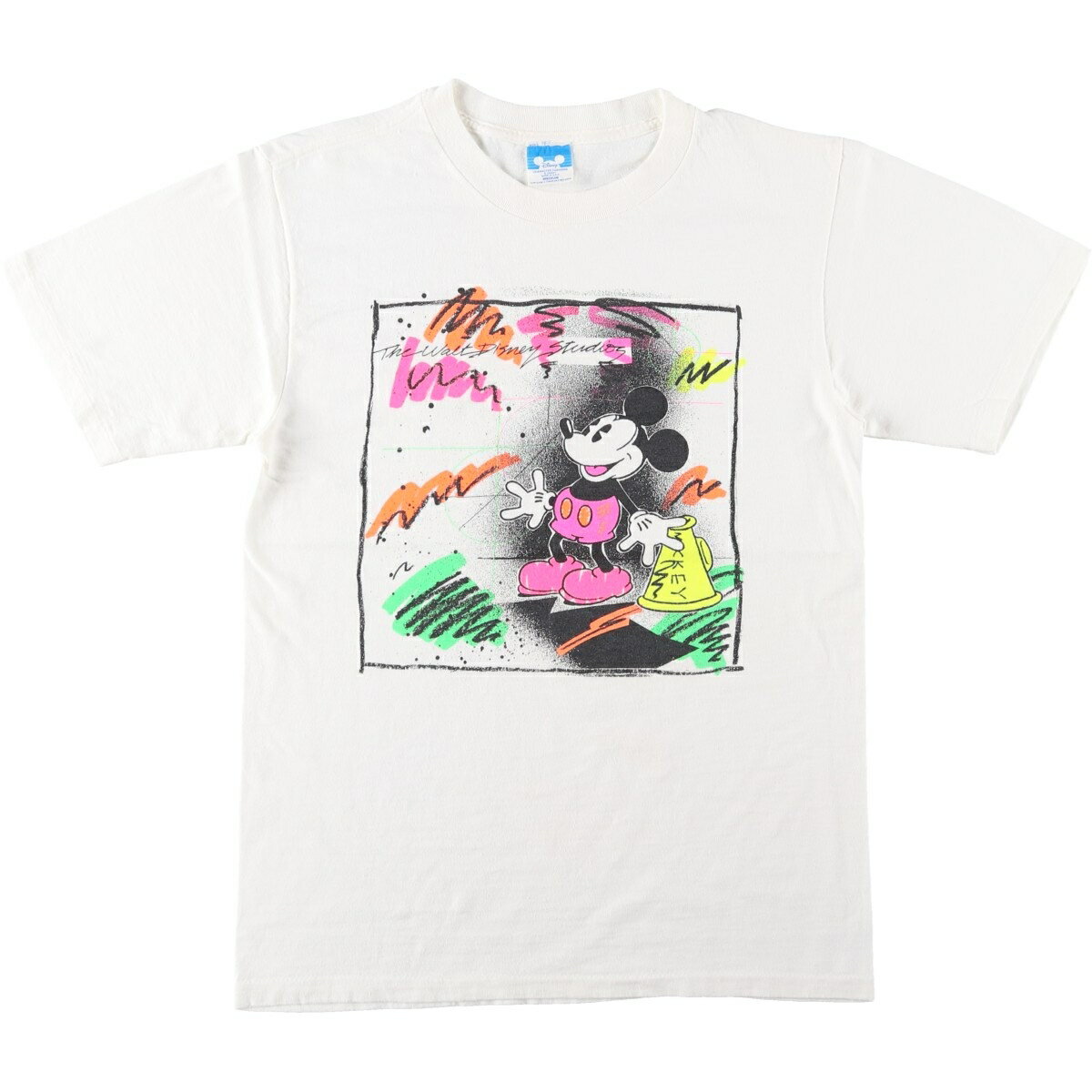 樂天商城 - 古着 80'S Disney MICKEY MOUSE ミッキーマウス キャラクタープリントTシャツ USA製 メンズM相当 ヴィンテージ /eaa650356 【中古】 【260613】