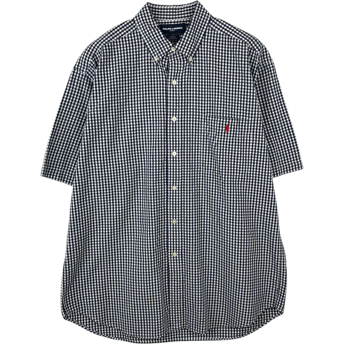 商品詳細 ブランド・Ralph Lauren・ラルフローレン・ 特徴・ボタンダウン・半袖・ モデル/形状・GOLF ポロゴルフ TILDEN・半袖 ボタンダウン チェックシャツ・ 素材・コットン:100%・ 色・ネイビー系 紺色・ 柄・チェック柄・ワンポイント・ギンガムチェック・ 生産国・インド製・ 年代 サイズ・メンズL・表記サイズ:L・着丈:84.5cm・身幅:68cm・肩幅:54.5cm・袖丈:27.5cm・ コンディション・B・ カテゴリ・メンズ・トップス・半袖シャツ・半袖ボタンダウンシャツ・ 商品番号・eaa650754・ 取扱店・・ スタッフコメントRalph Lauren GOLF ポロゴルフ TILDEN 半袖 ボタンダウン チェックシャツ / メンズL / 商品番号 eaa650754 USEDですので使用感などございますが、まだまだご愛用していただけます。 古着という事をご理解の上ご注文よろしくお願いします。※状態は当社独自の基準です。 着用感表記サイズ着丈身幅肩幅袖丈 メンズLL(※着用感、表記サイズは目安です。)84.5cm68cm54.5cm27.5cm ※測定値の若干の誤差はご了承下さい。サイズガイドはこちら ブランドRalph Laurenラルフローレン 特徴ボタンダウン / 半袖モデル/形状GOLF ポロゴルフ TILDEN / 半袖 ボタンダウン チェックシャツ素材コットン:100%色ネイビー系 紺色柄チェック柄 / ワンポイント / ギンガムチェック生産国インド製年代-カテゴリ半袖ボタンダウンシャツ商品番号eaa650754取扱店　　 ラルフローレンの他の商品を見る半袖ボタンダウンシャツの他の商品を見る