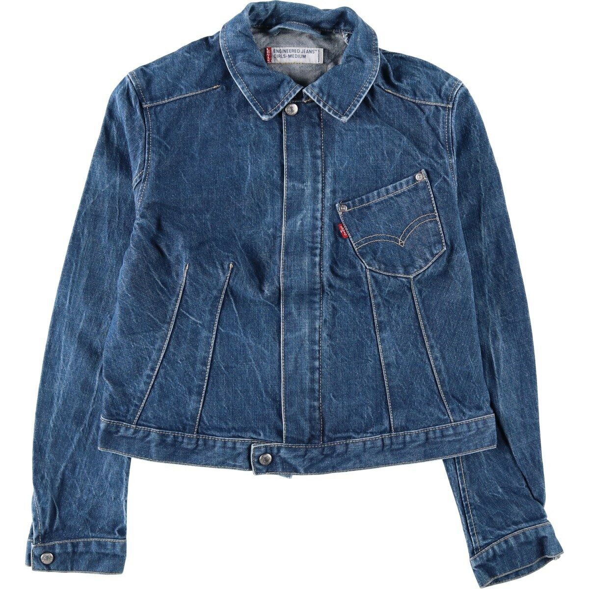 樂天商城 - 古着 リーバイス Levi's ENGINEERED エンジニアード ユーロモデル デニムジャケット Gジャン レディースS相当 /eaa650828 【中古】 【260620】 【ADEL/アデル】