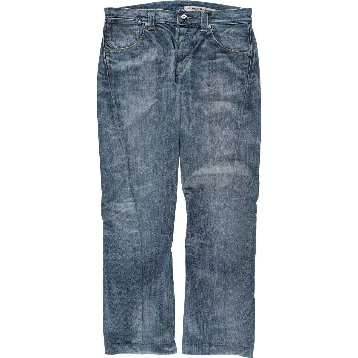 古着 リーバイス Levi's Engineered Jeans ユーロモデル 立体裁断 ストレートデニムパンツ メンズw34相当 /eaa651341  