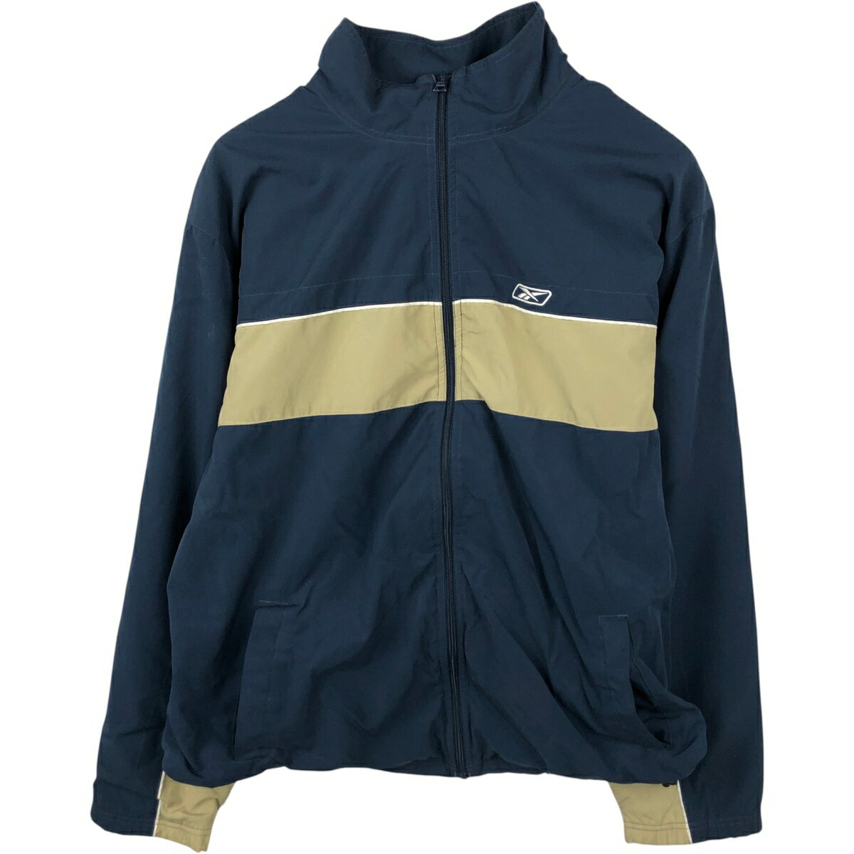 樂天商城 - 古着 リーボック Reebok ウインドブレーカー メンズL相当 /eaa651624 【中古】 【260621】 ネイビー系 春秋冬