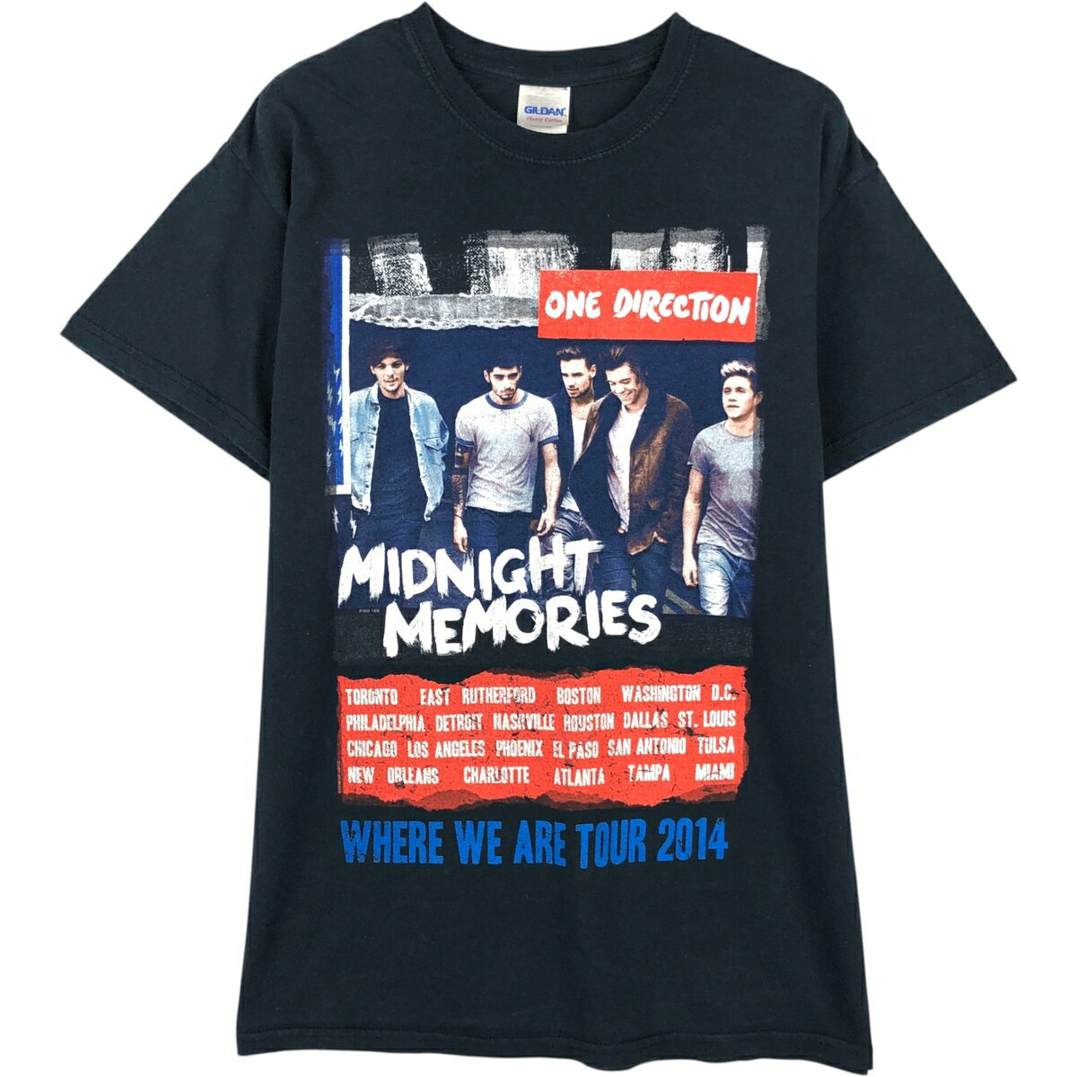 古着 ギルダン GILDAN ONE DIRECTION ワンダイレクション バンドTシャツ バンT メンズM相当 /eaa651739  
