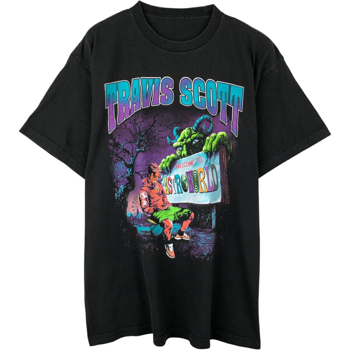 樂天商城 - 古着 TRAVIS SCOTT トラヴィス スコット ラップTシャツ ラップT メンズXL相当 /eaa651753 【中古】 【260620】