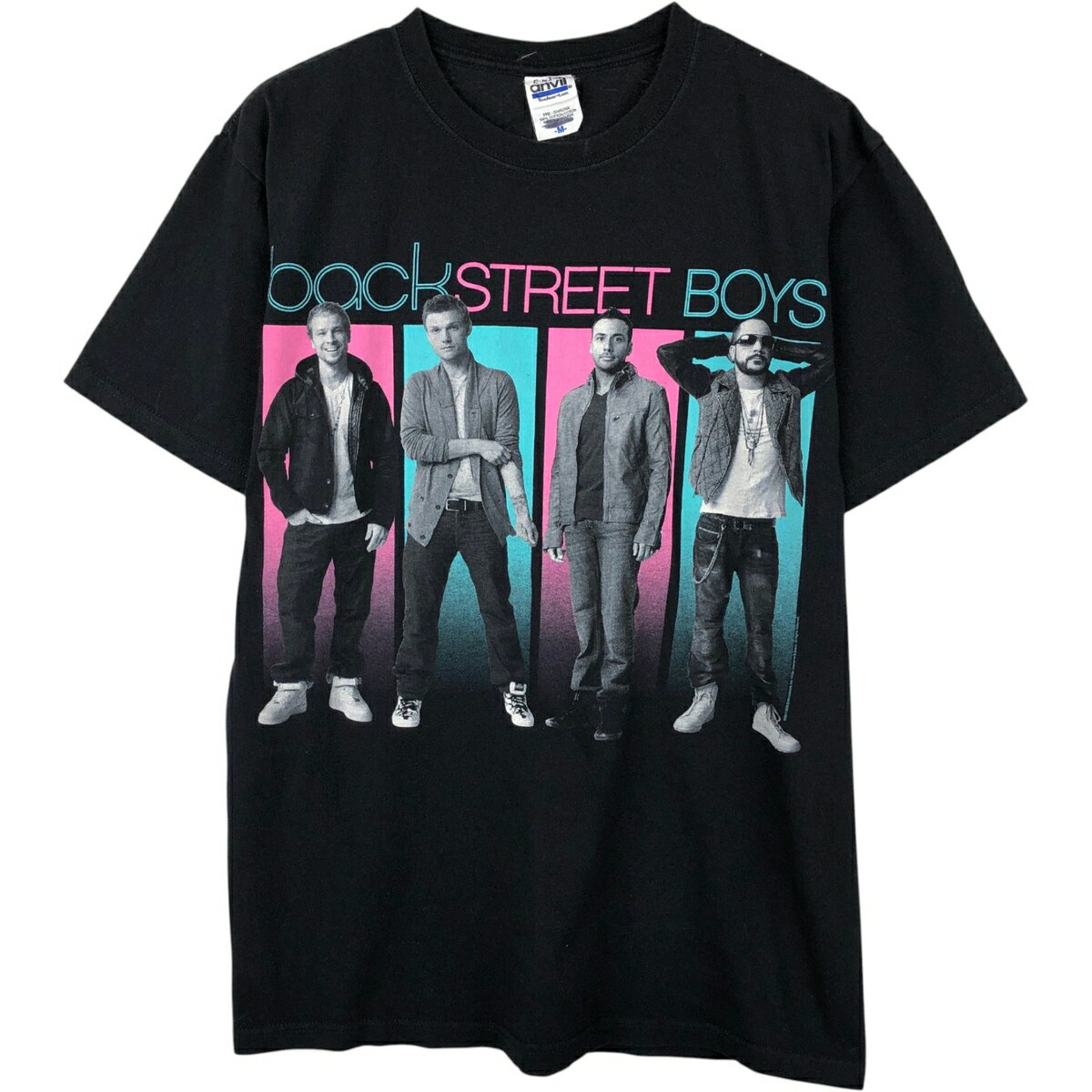 古着 アンビル Anvil BACK STREET BOYS バックストリートボーイズ バンドTシャツ バンT メンズM相当 /eaa651797  