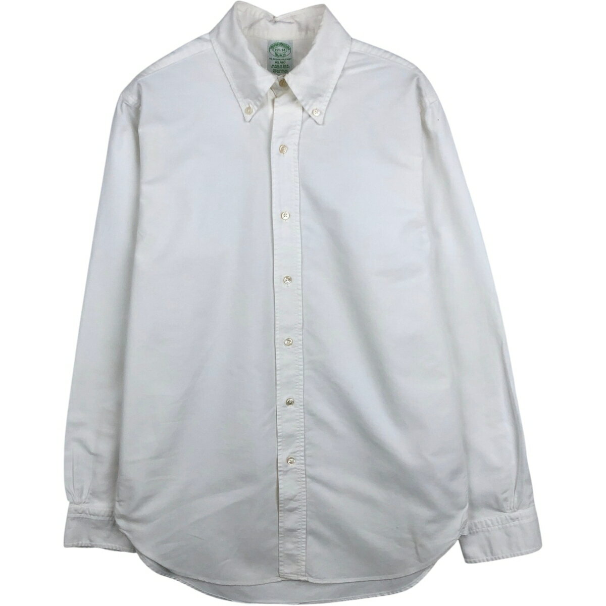 樂天商城 - 古着 80~90'S ブルックスブラザーズ Brooks Brothers MAKERS MILANO 長袖 ボタンダウンシャツ USA製 メンズM相当 ヴィンテージ /eaa651971 【中古】 【260620】
