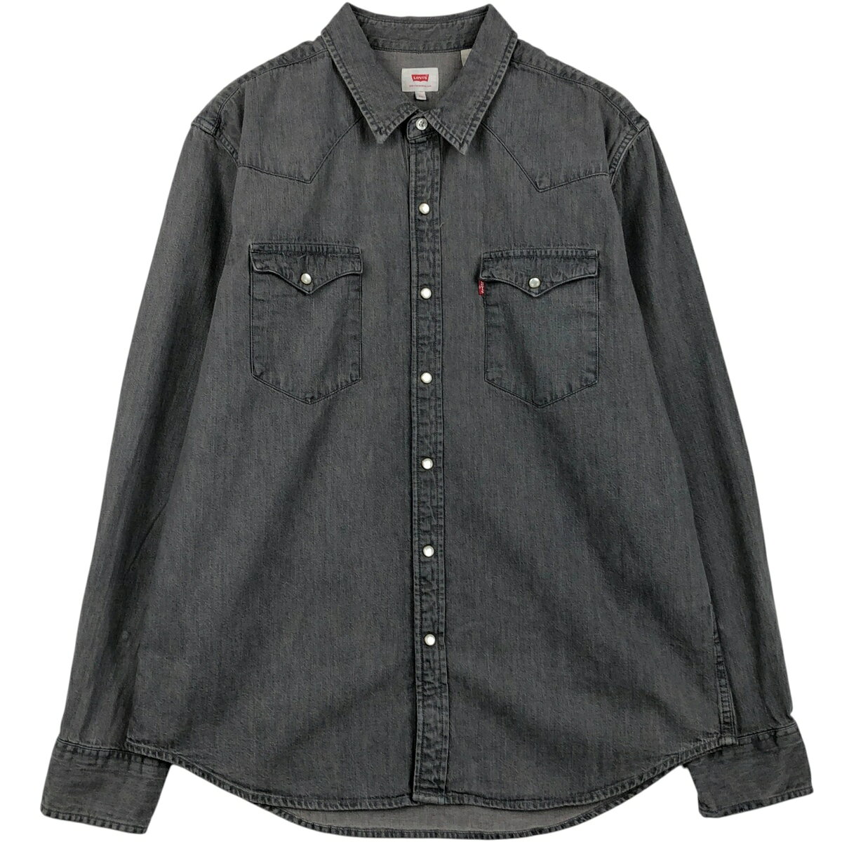 古着 リーバイス Levi's 長袖 デニムウエスタンシャツ メンズXL相当 /eaa651990 中古 260625