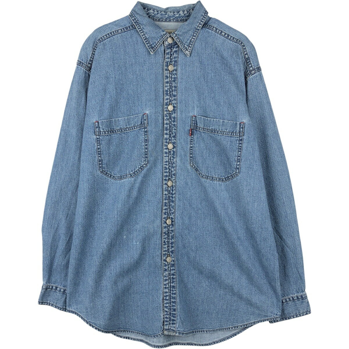 樂天商城 - 古着 90~00'S リーバイス Levi's RED TAB 長袖 デニムシャツ メンズM相当 ヴィンテージ /eaa652054 【中古】 【260622】