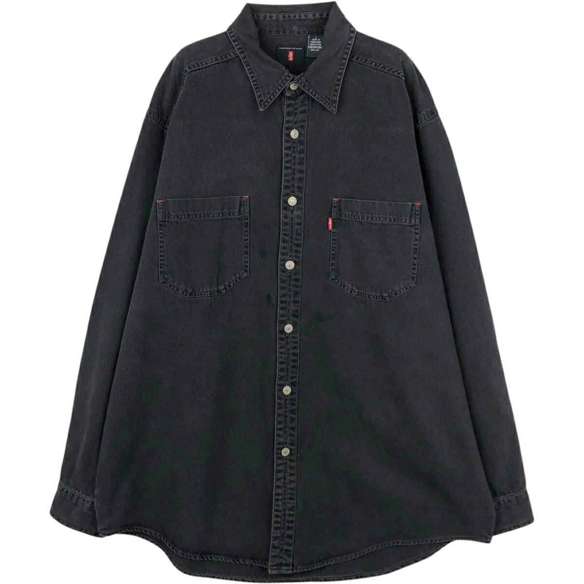 乐天商城 - 古着 リーバイス Levi's RED TAB 長袖 ブラックデニムシャツ メンズL相当 /eaa652070 【中古】 【260618】