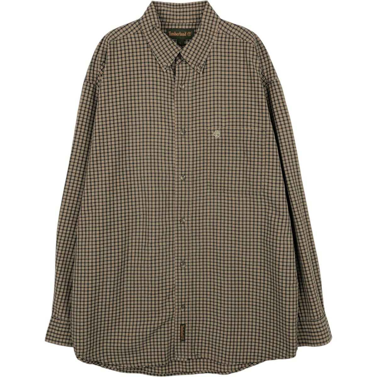樂天商城 - 古着 90~00'S ティンバーランド Timberland 長袖 ボタンダウンチェックシャツ メンズL相当 ヴィンテージ /eaa652113 【中古】 【260619】