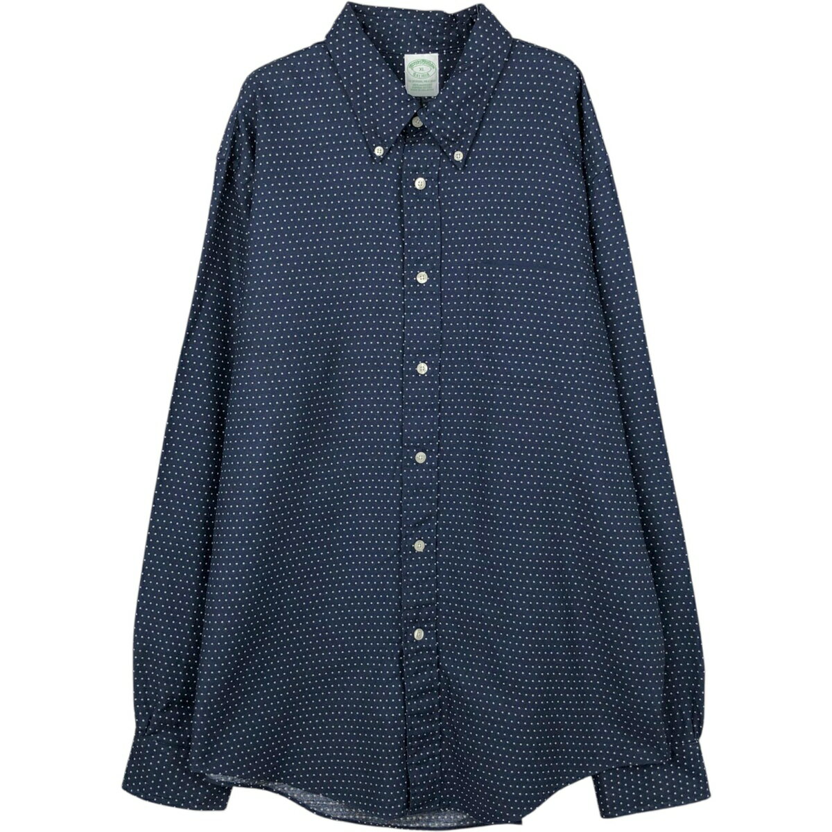 古着 ブルックスブラザーズ Brooks Brothers Est.1818 ドット柄 長袖 ボタンダウンシャツ メンズXL相当 /eaa652120 【中古】 【260619】