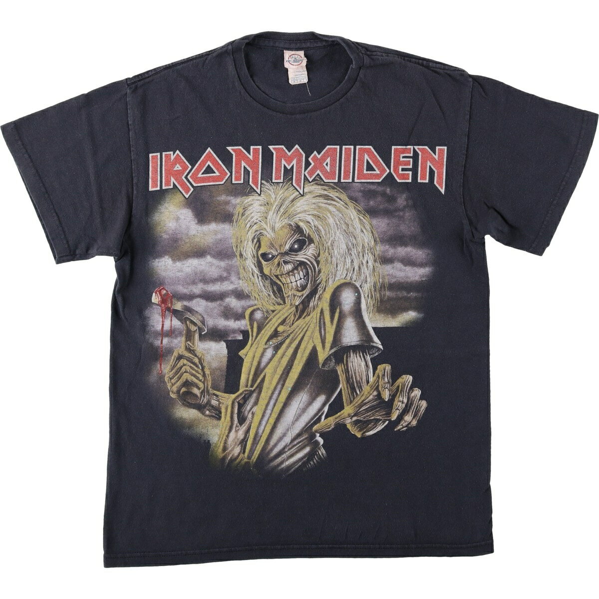 古着 デルタ DELTA IRON MAIDEN アイアンメイデン バンドTシャツ バンT メンズM相当 /eaa652486  