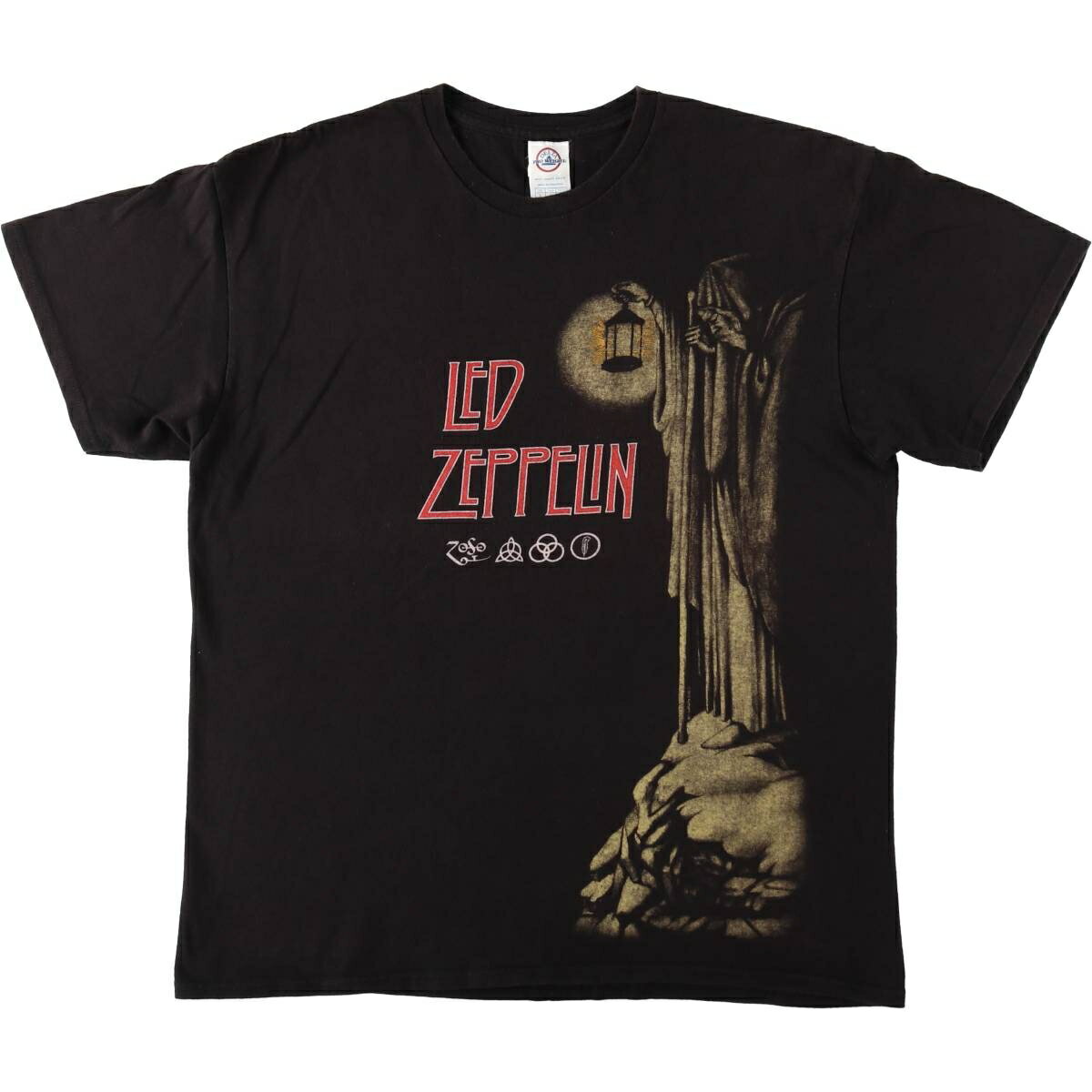 古着 DELTA PRO WEIGHT Led Zeppelin レッドツェッペリン バンドTシャツ バンT メンズL相当 /eaa652492  