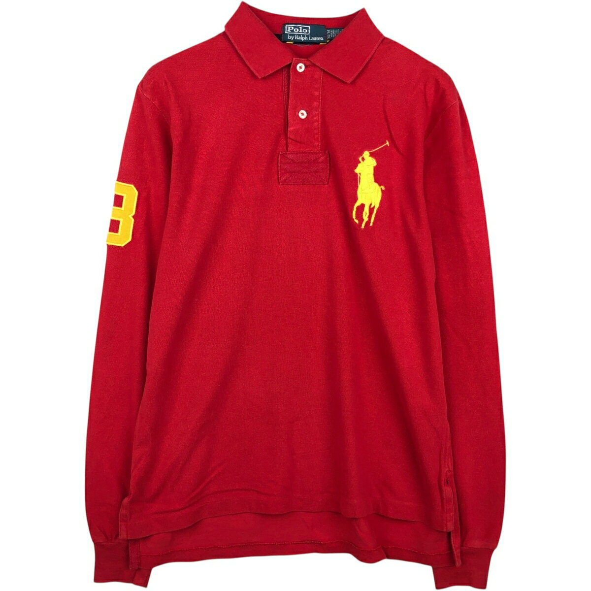 商品詳細 ブランド・Ralph Lauren・ラルフローレン・ 特徴・レギュラーカラー・長袖・ビッグポニー・ナンバリング・ モデル/形状・POLO by Ralph Lauren・長袖 ポロシャツ・ 素材・コットン:100%・ 色・レッド系 赤色・ 柄・無地・ワンポイント・ 生産国・スリランカ製・ 年代 サイズ・メンズM・表記サイズ:M・着丈:69.5cm・身幅:50.5cm・肩幅:44.5cm・袖丈:62.5cm・ コンディション・C・ カテゴリ・メンズ・トップス・ポロシャツ・無地ポロシャツ・ 商品番号・eaa652833・ 取扱店・・ スタッフコメント写真と実物とでは色味が異なる恐れがございます。Ralph Lauren POLO by Ralph Lauren 長袖 ポロシャツ / メンズM / 商品番号 eaa652833 USEDですので使用感などございますが、まだまだご愛用していただけます。 古着という事をご理解の上ご注文よろしくお願いします。 【状態追記】 ●前、腹部に汚れ ●後、腰・背中に汚れ※状態は当社独自の基準です。 着用感表記サイズ着丈身幅肩幅袖丈 メンズMM(※着用感、表記サイズは目安です。)69.5cm50.5cm44.5cm62.5cm ※測定値の若干の誤差はご了承下さい。サイズガイドはこちら ブランドRalph Laurenラルフローレン 特徴レギュラーカラー / 長袖 / ビッグポニー / ナンバリングモデル/形状POLO by Ralph Lauren / 長袖 ポロシャツ素材コットン:100%色レッド系 赤色柄無地 / ワンポイント生産国スリランカ製年代-カテゴリ無地ポロシャツ商品番号eaa652833取扱店　　 写真と実物とでは色味が異なる恐れがございます。ラルフローレンの他の商品を見る無地ポロシャツの他の商品を見る