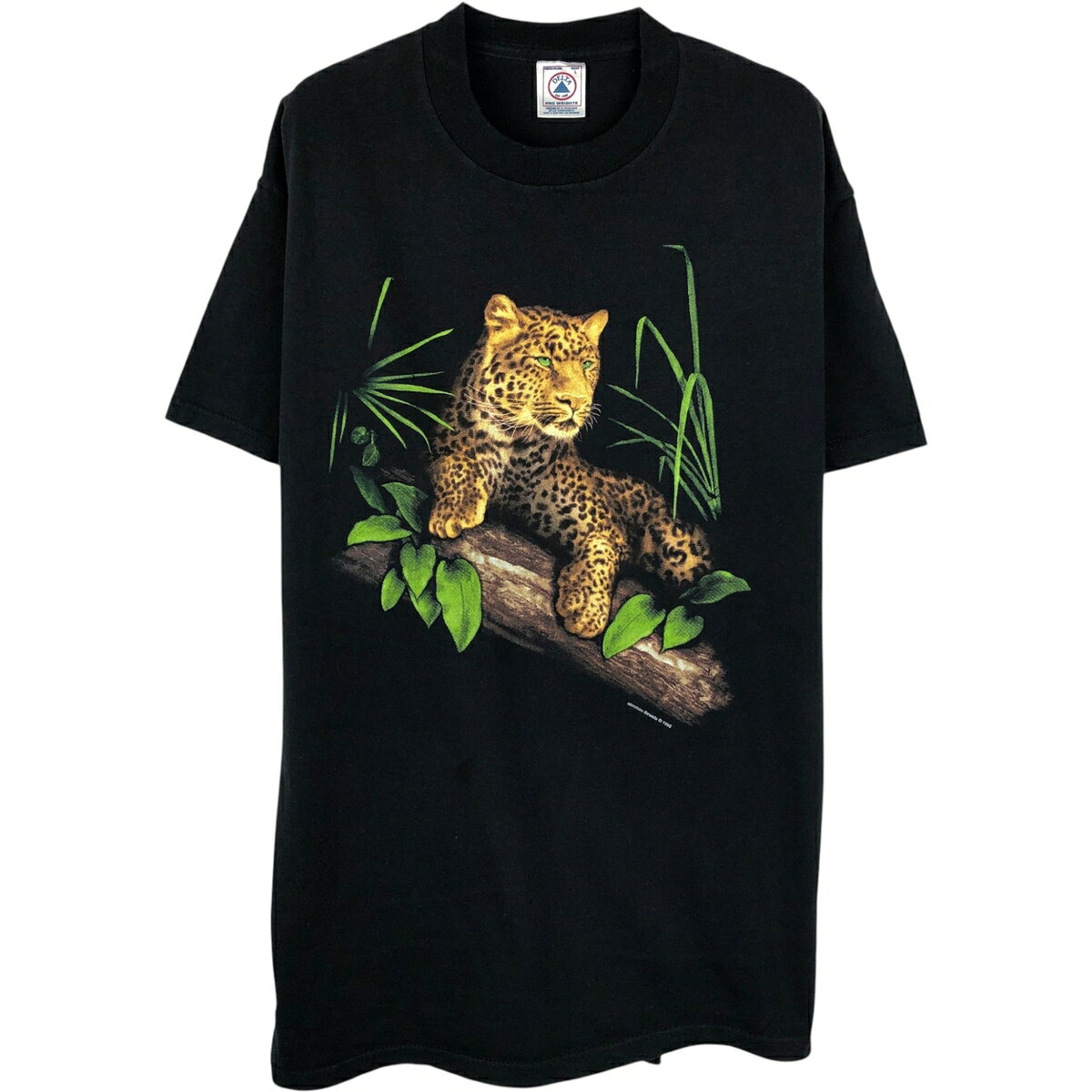 古着 90'S デルタ DELTA レオパード柄 ヒョウ柄 アニマルTシャツ メンズL相当 ヴィンテージ /eaa652887  