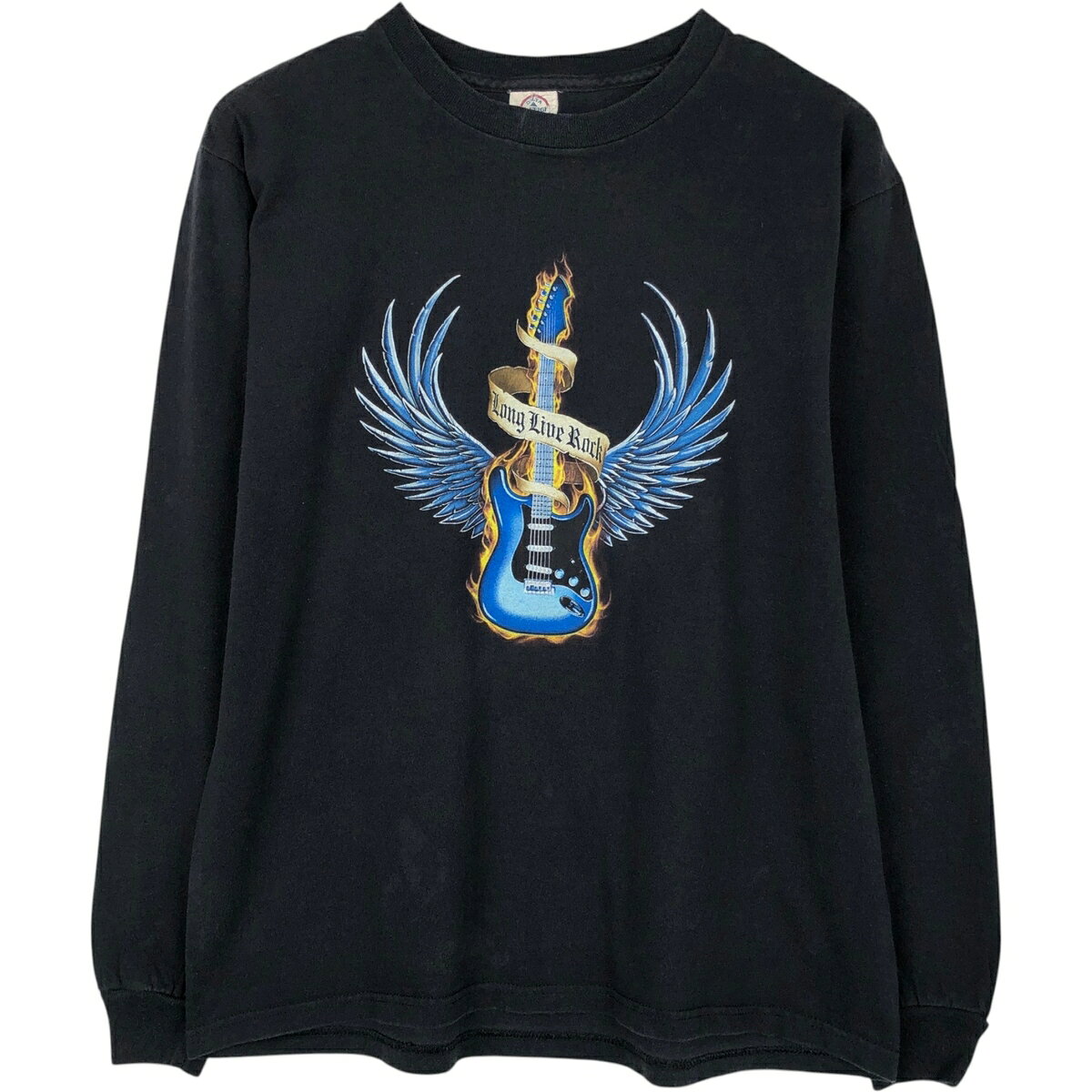 古着 デルタ DELTA ロングTシャツ ロンT メンズM相当 /eaa653238   ブラック系 春夏秋