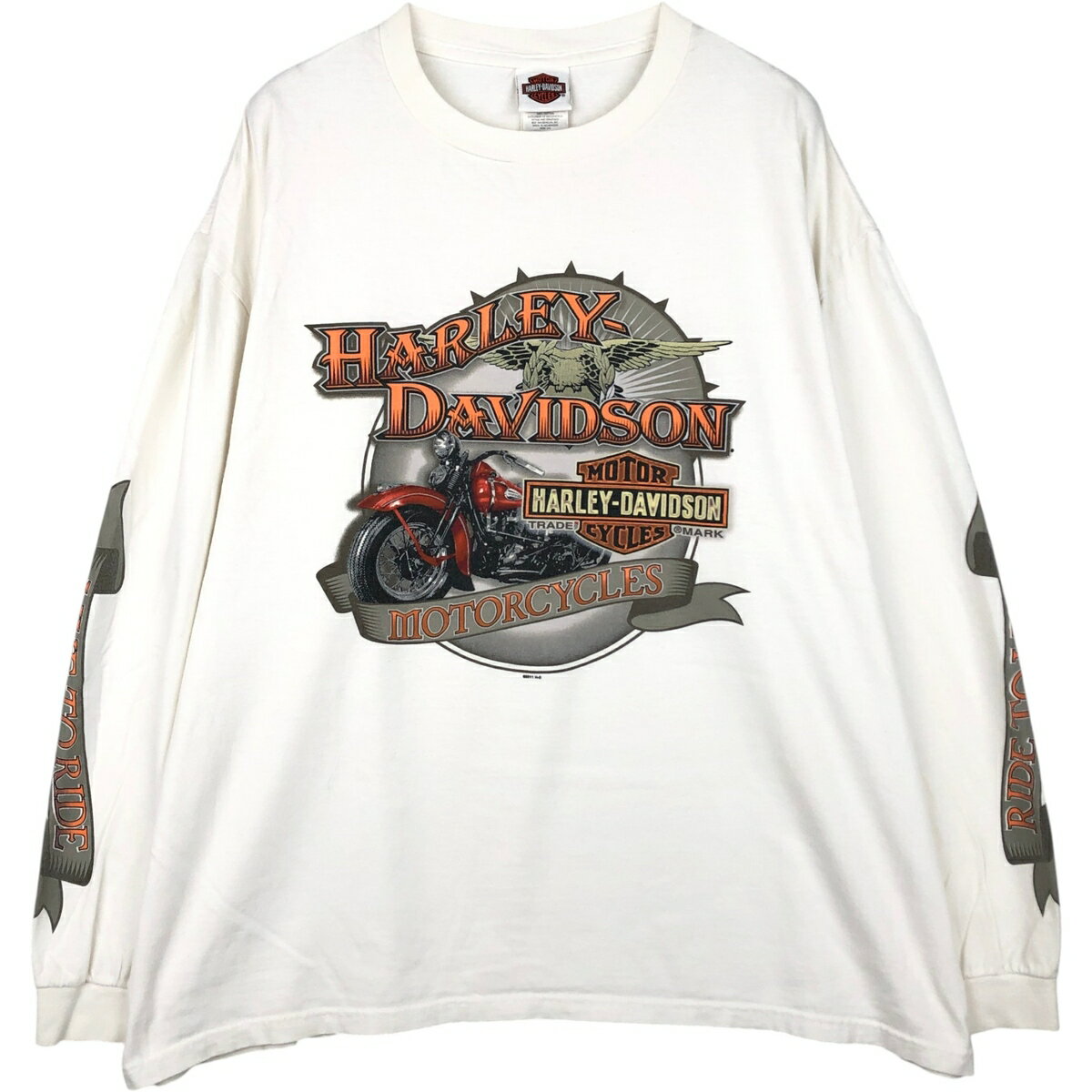 楽天市場】ハーレーダビッドソン ロンt（カラーホワイト）（Tシャツ