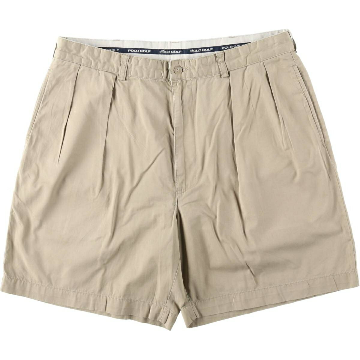 樂天商城 - 古着 ラルフローレン Ralph Lauren POLO GOLF ポロゴルフ CLASSIC GOLF SHORT ツータック チノショーツ ショートパンツ メンズw36相当 /eaa653441 【中古】 【260623】