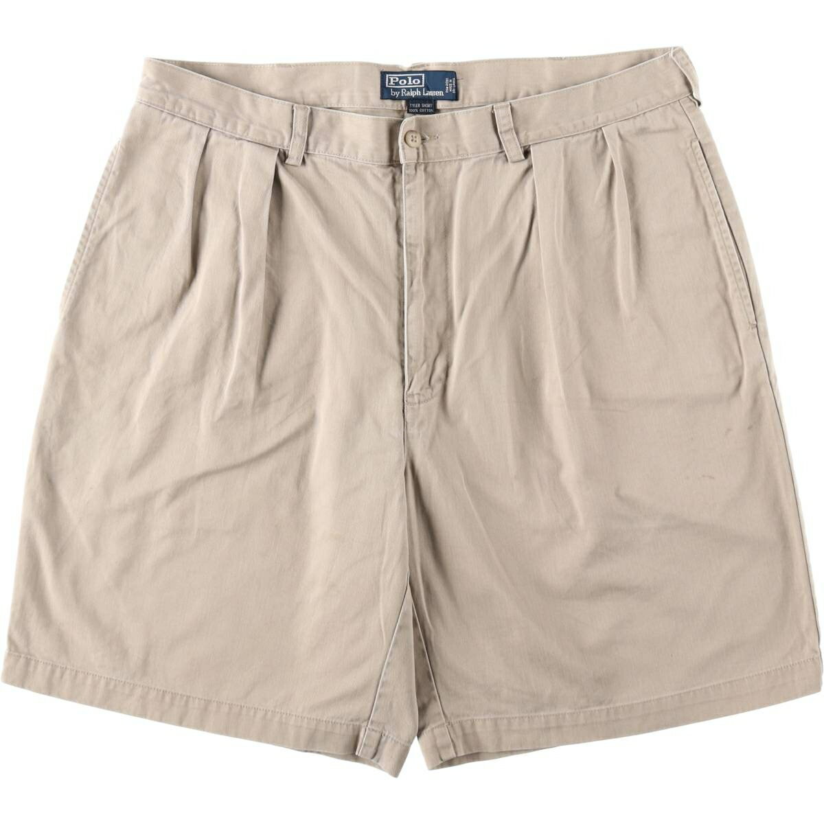 樂天商城 - 古着 ラルフローレン Ralph Lauren POLO by Ralph Lauren TYLER SHORT ツータック チノショーツ ショートパンツ メンズw37相当 /eaa653453 【中古】 【260623】