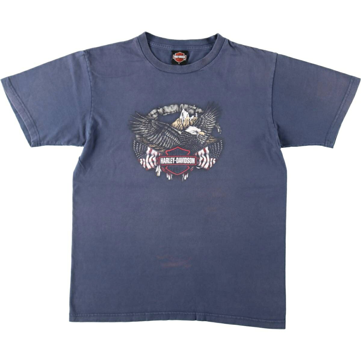 楽天市場】ハーレーダビッドソン tシャツ（カラーブルー）（トップス