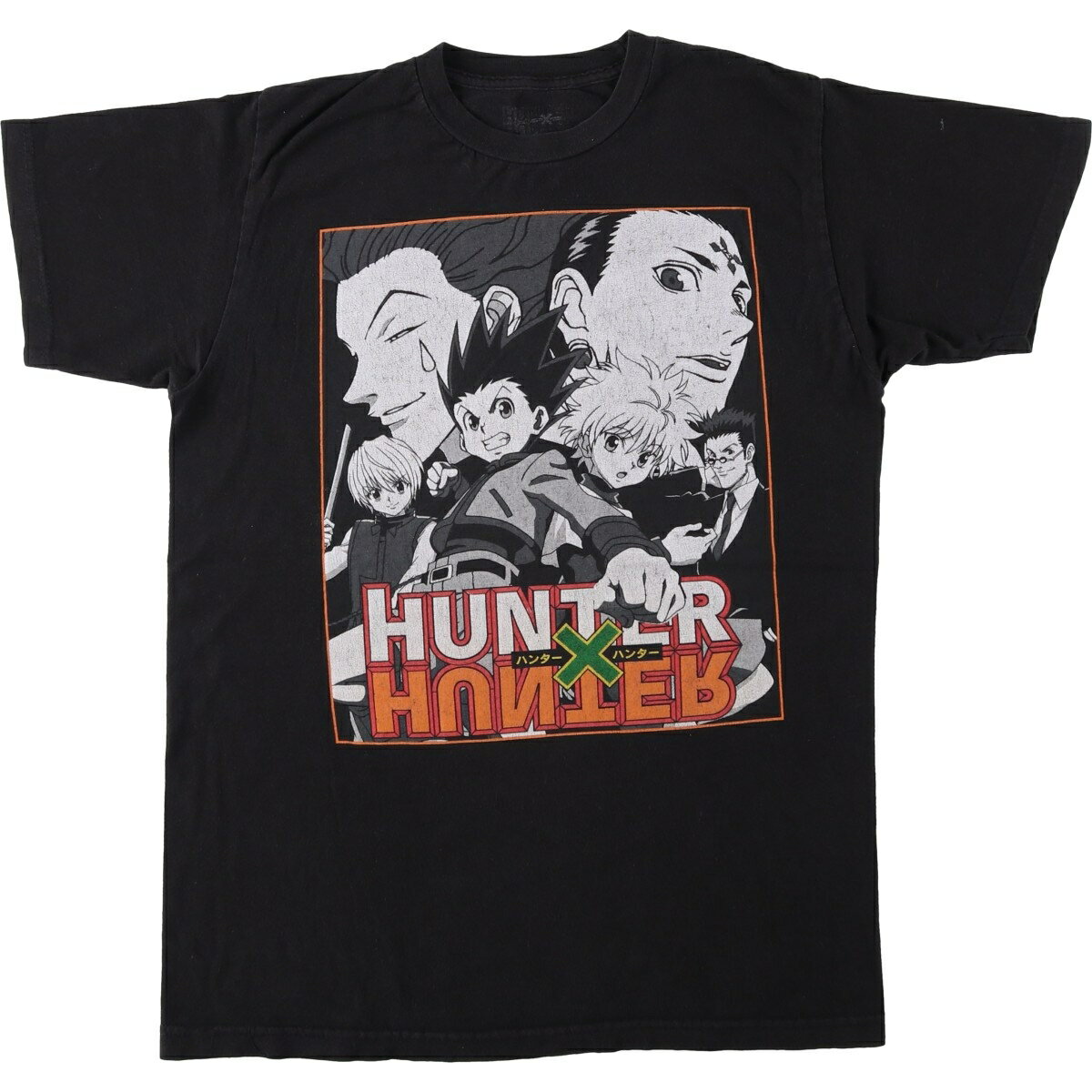 헌옷 HUNTER × HUNTER 헌터 헌터 애니메이션 캐릭터 프린트 T 셔츠 남성 M 상당 /eaa653813 [중고] [260704] 블랙 계 봄 여름 가을