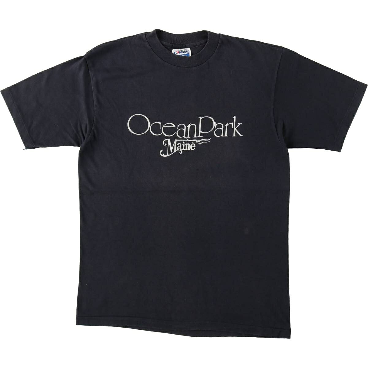 古着 80'S ヘインズ Hanes Fifty-Fifty 青タグ プリントTシャツ USA製 メンズL相当 ヴィンテージ /eaa653964  