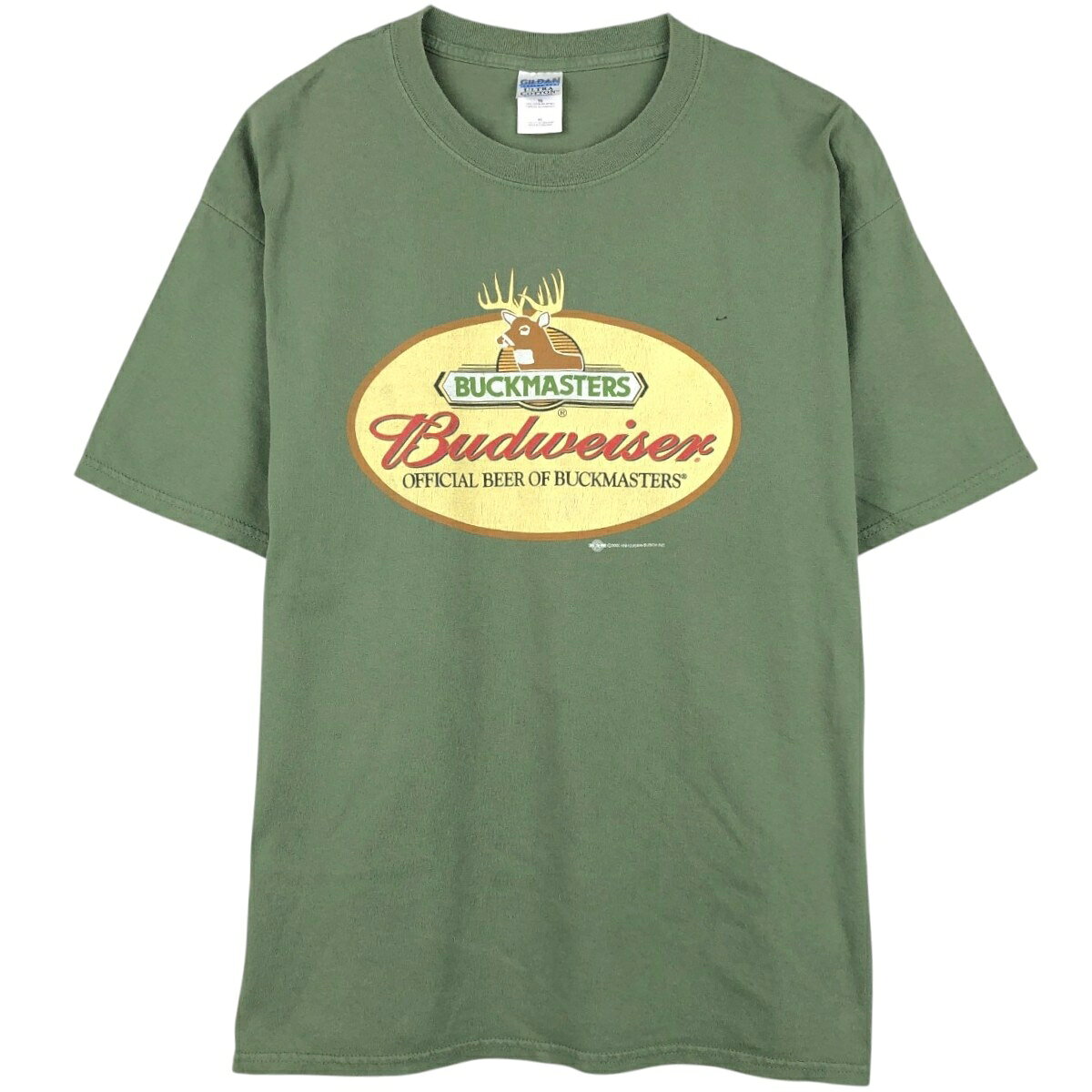 古着 00'S ギルダン GILDAN BUCKMASTERS バッグマスターズ アドバタイジングTシャツ メンズXL相当 /eaa654239  