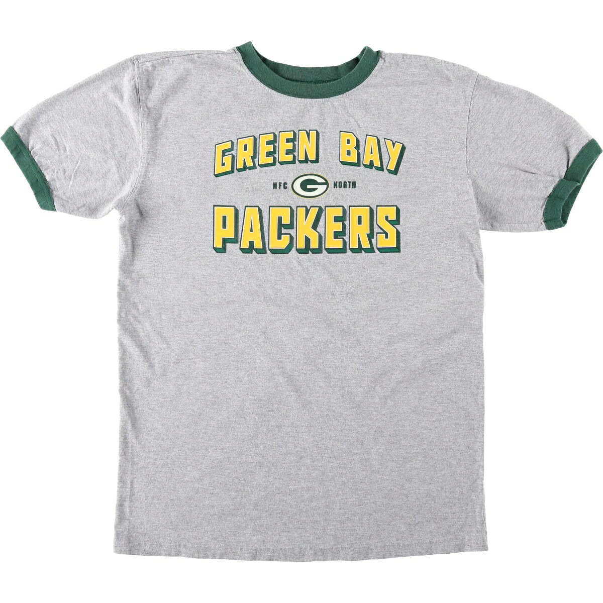 古着 NFL GREEN BAY PACKERS グリーンベイパッカーズ リンガーTシャツ レディースL相当 /eaa655083   