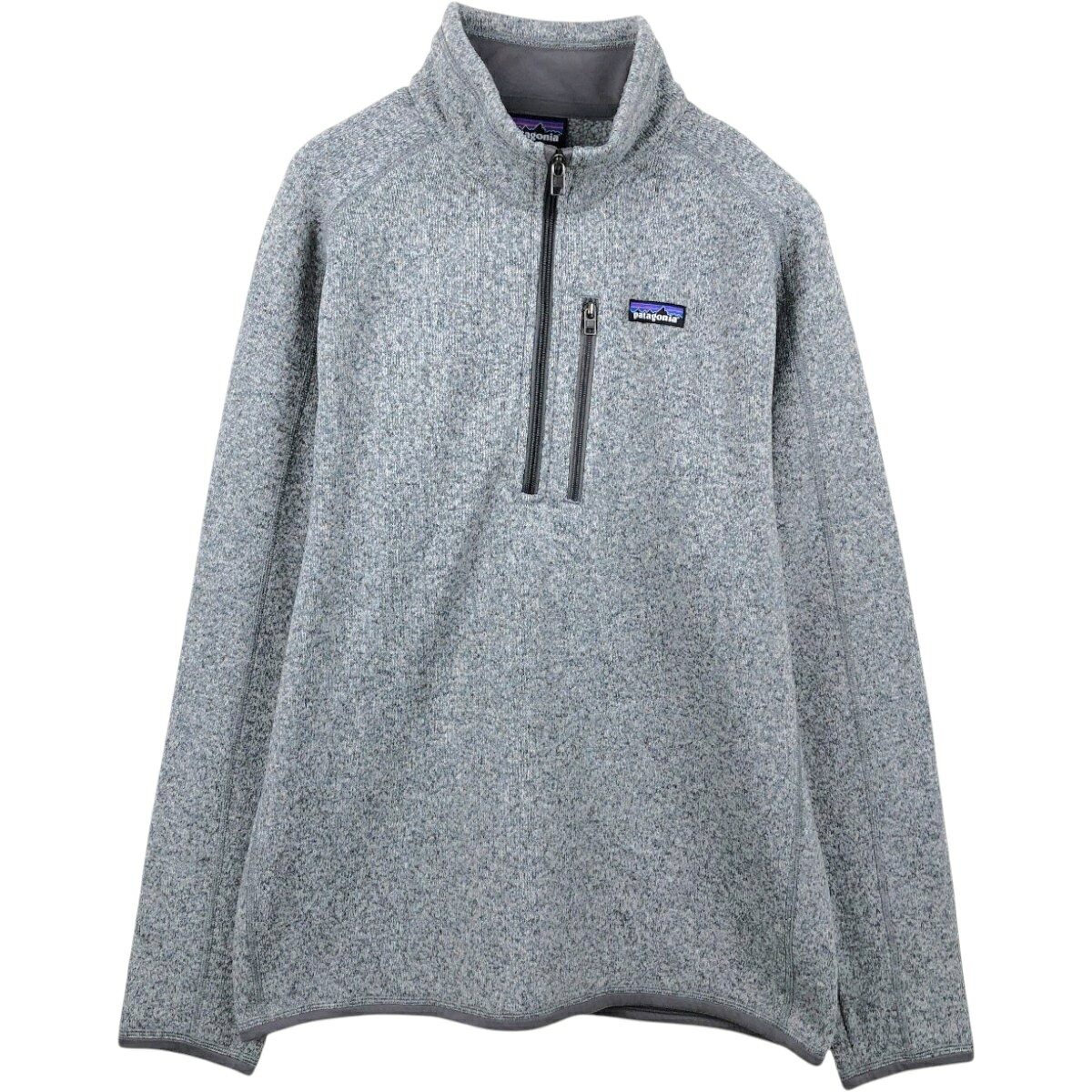 商品詳細 ブランド・Patagonia・パタゴニア・ 特徴・長袖・ハーフジップ・20年製・ラグランスリーブ・ モデル/形状・ベターセーター 1/4ジップ 25523FA20・フリースプルオーバー・ 素材・ポリエステル:100%・ 色・グレー系 灰色・ 柄・ロゴパッチ・無地・ 生産国・タイランド製・ 年代 サイズ・メンズL・表記サイズ:L・着丈:69.5cm・身幅:58.5cm・裄丈:89cm・袖丈(脇下計測):58.5cm・ コンディション・B・ カテゴリ・メンズ・アウター・ジャケット・フリースジャケット・ 商品番号・eaa655214・ 取扱店・・ スタッフコメントPatagonia ベターセーター 1/4ジップ 25523FA20 フリースプルオーバー / メンズL / 商品番号 eaa655214 USEDですので使用感などございますが、まだまだご愛用していただけます。 古着という事をご理解の上ご注文よろしくお願いします。※状態は当社独自の基準です。 着用感表記サイズ着丈身幅裄丈袖丈(脇下計測) メンズLL(※着用感、表記サイズは目安です。)69.5cm58.5cm89cm58.5cm ※測定値の若干の誤差はご了承下さい。サイズガイドはこちら ブランドPatagoniaパタゴニア 特徴長袖 / ハーフジップ / 20年製 / ラグランスリーブモデル/形状ベターセーター 1/4ジップ 25523FA20 / フリースプルオーバー素材ポリエステル:100%色グレー系 灰色柄ロゴパッチ / 無地生産国タイランド製年代-カテゴリフリースジャケット商品番号eaa655214取扱店　　 パタゴニアの他の商品を見るフリースジャケットの他の商品を見る