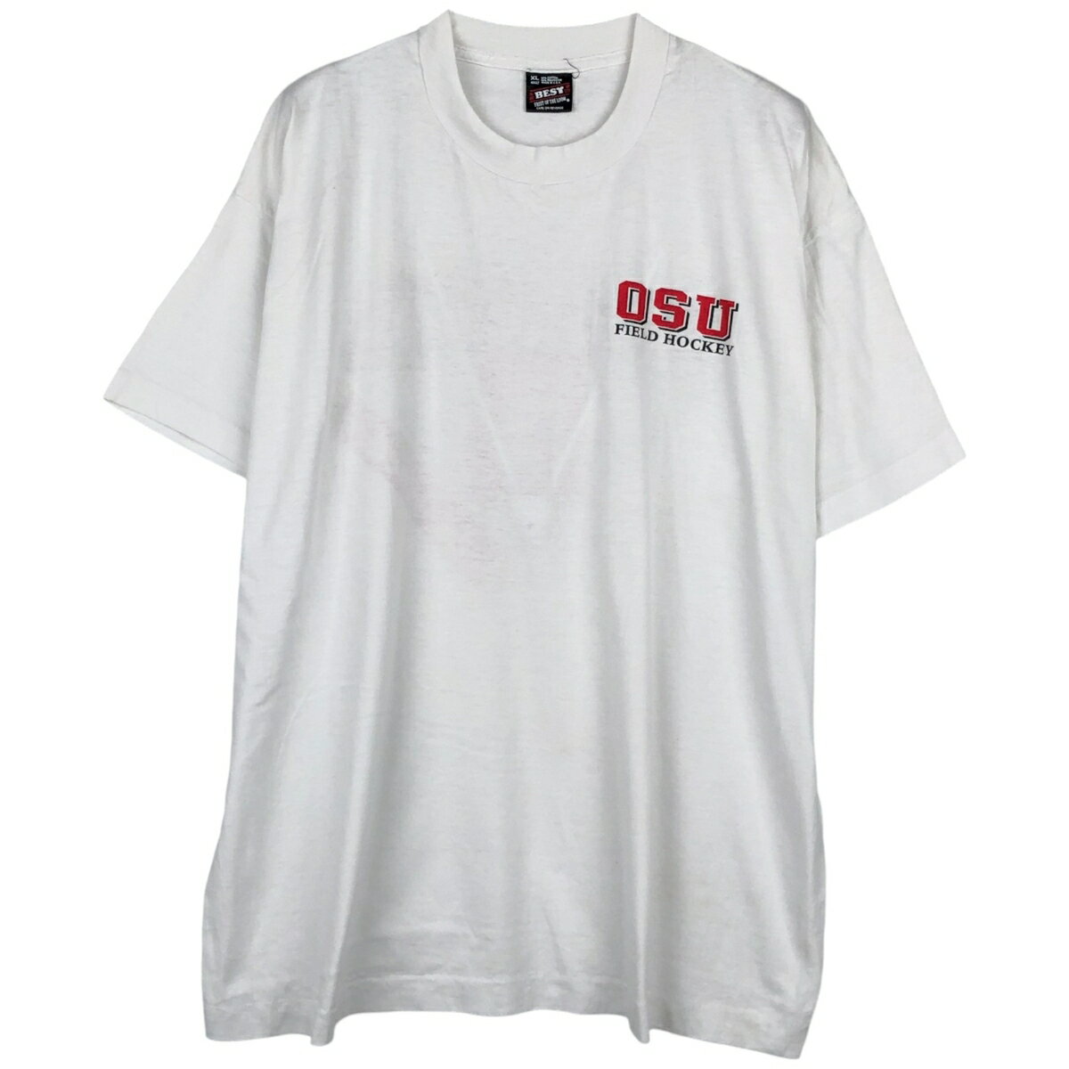 古着 90'S フルーツオブザルーム FRUIT OF THE LOOM BEST OHIO STATE オハイオ州立大学 カレッジTシャツ USA製 メンズXL相当 ヴィンテージ /eaa655790  