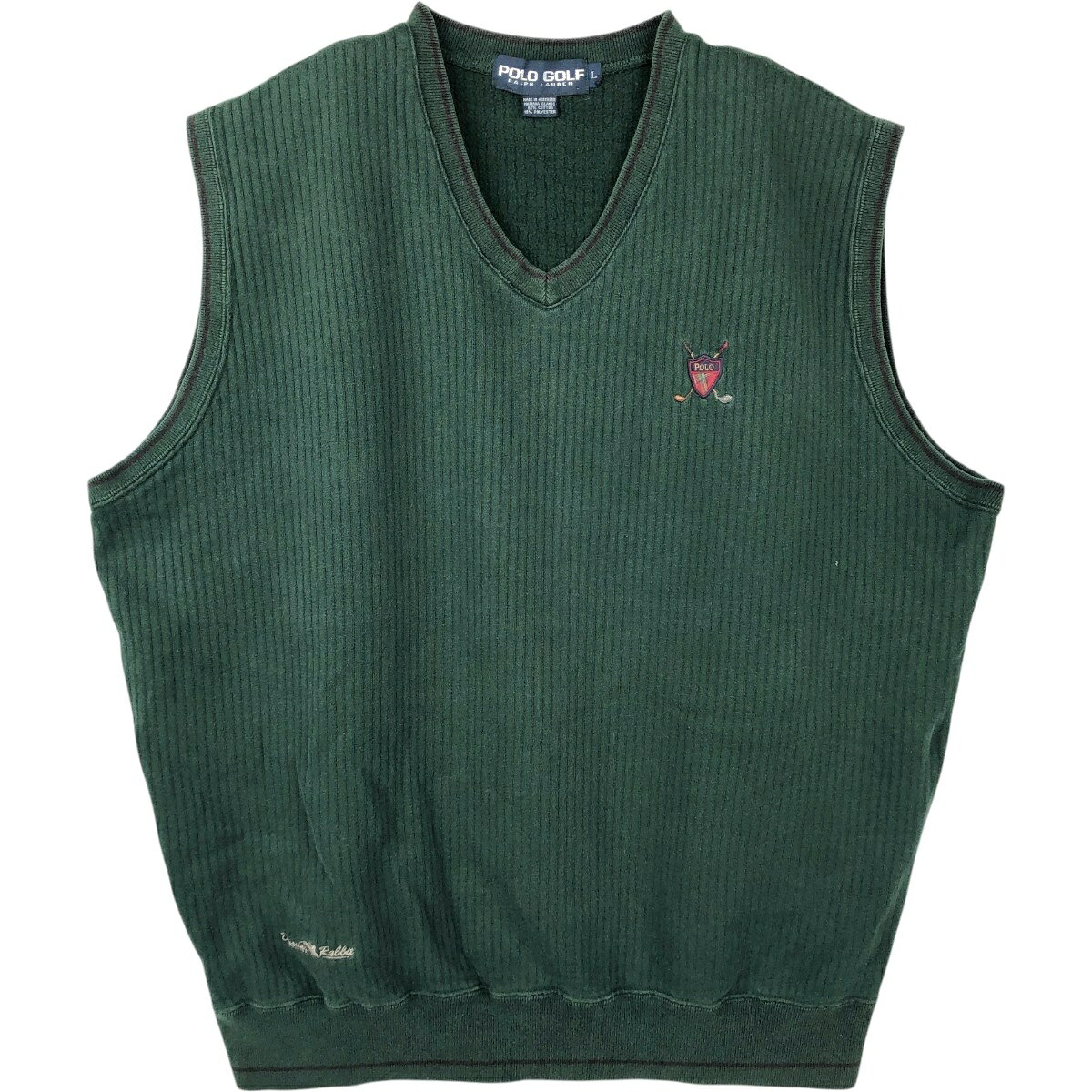 【美品】ラルフローレン POLO GOLF ポニー刺繍 ウール ベスト L 美品】ラルフローレン POLO GOLF ポニー刺繍 ウール ベスト L 古着通販