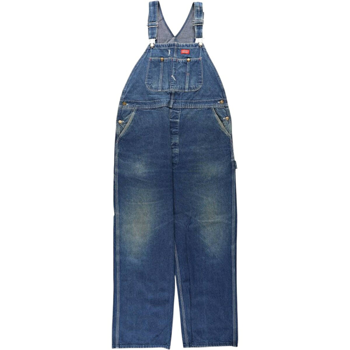 古着 ビッグサイズ ディッキーズ Dickies デニムオーバーオール メンズw42相当 /eaa656774 【中古】 【260831】