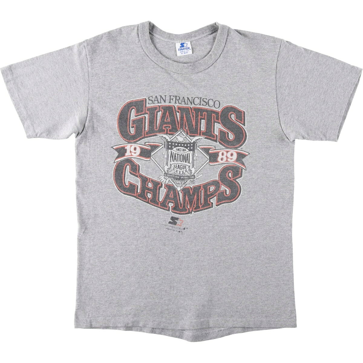 古着 80'S スターター Starter MLB SAN FRANCISCO GIANTS サンフランシスコジャイアンツ スポーツプリントTシャツ USA製 メンズM相当 ヴィンテージ /eaa657079  