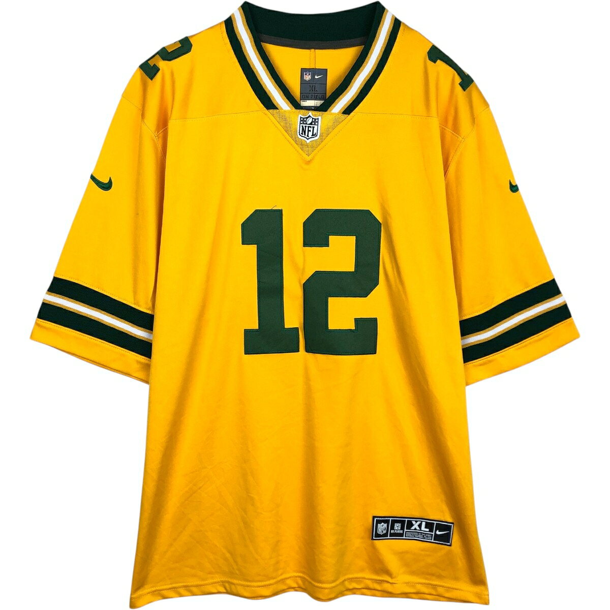 古着 ナイキ NIKE NFL GREEN BAY PACKERS グリーンベイパッカーズ Vネック ゲームシャツ フットボールシャツ メンズXL相当 /eaa657361  