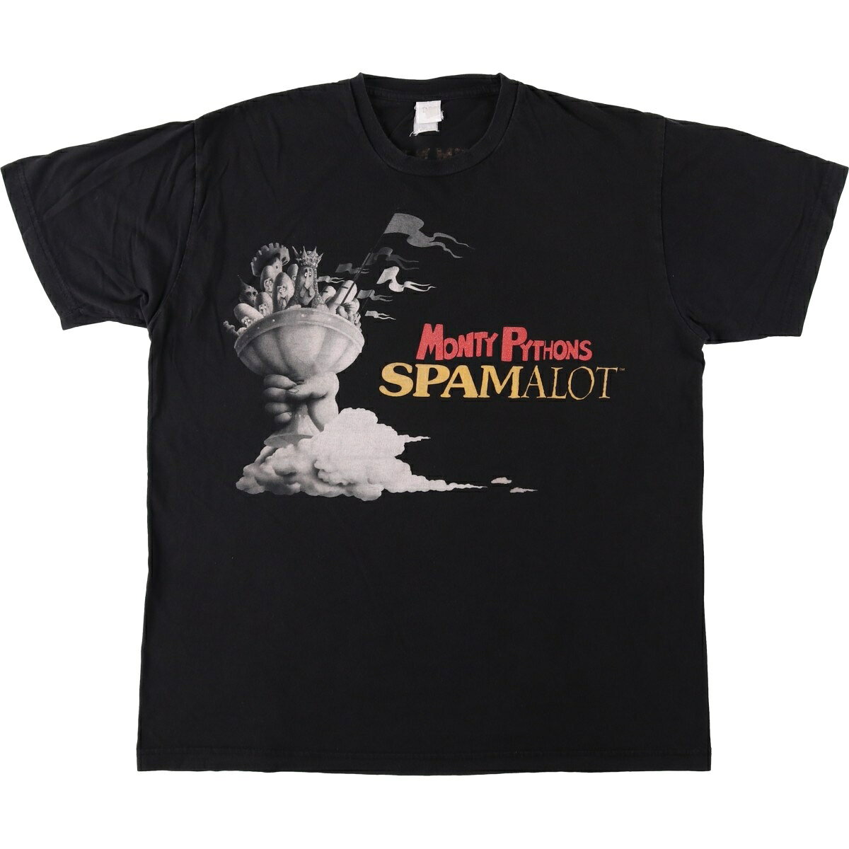 古着 MONTY PYTHONS SPAMALOT モンティパイソンのスパマロット ミュージカル プリントTシャツ メンズM相当 /eaa658142  