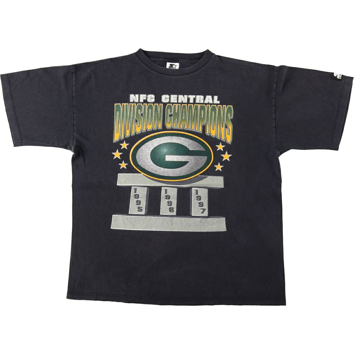 古着 90'S スターター Starter NFL GREEN BAY PACKERS グリーンベイパッカーズ スポーツプリントTシャツ USA製 メンズL相当 ヴィンテージ /eaa658187  