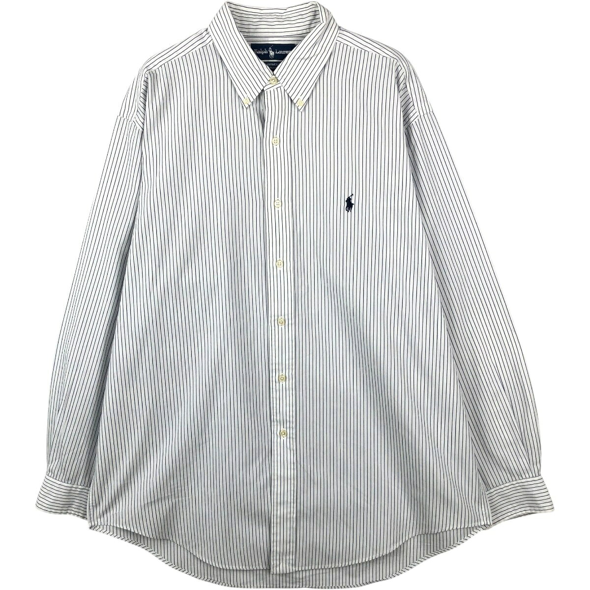 古着 ラルフローレン Ralph Lauren YARMOUTH ストライプ柄 長袖 ボタンダウンストライプシャツ メンズL相当 /eaa661330 【中古】 【260726】