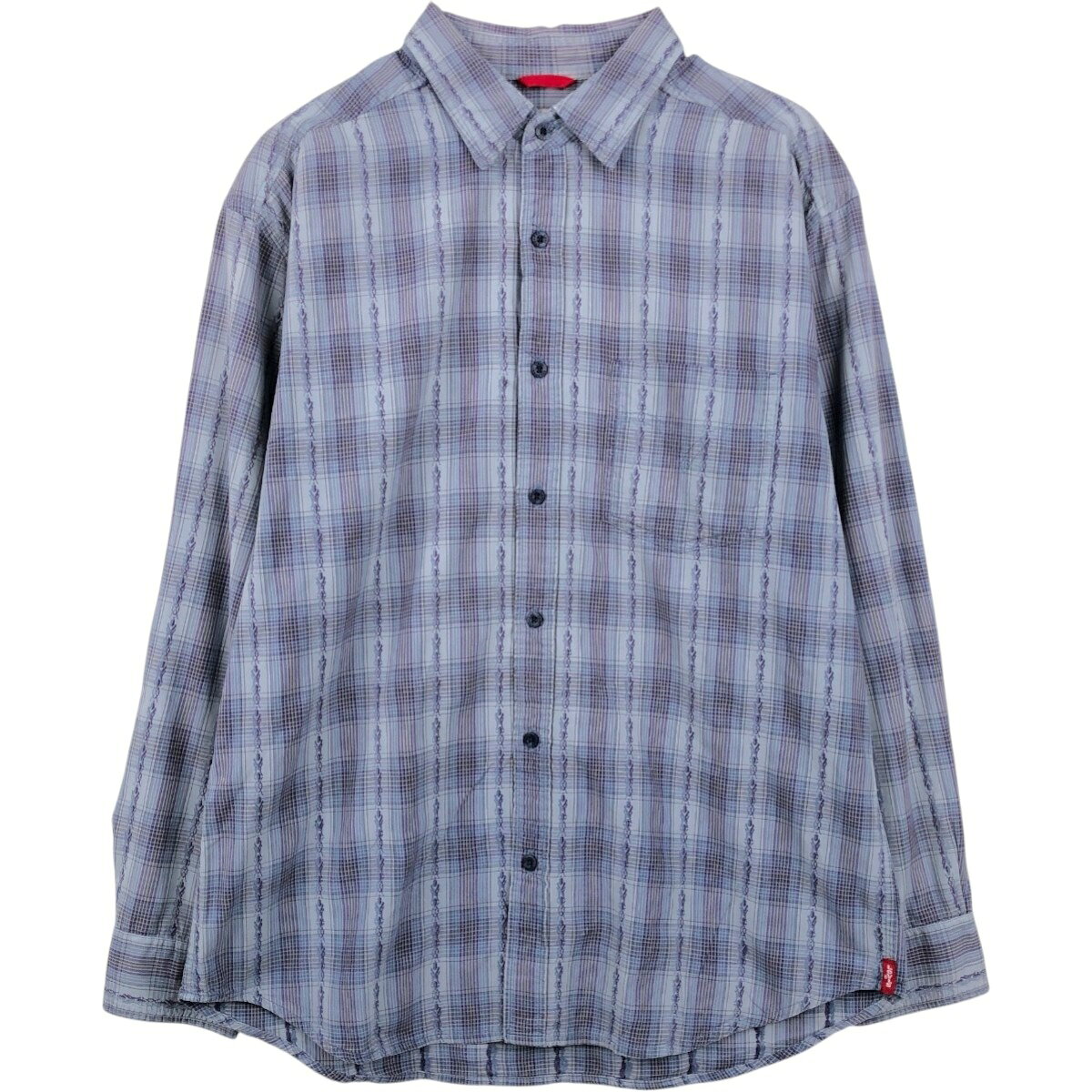 商品詳細 ブランド・Levi's・リーバイス・ 特徴・薄手・レギュラーカラー・ モデル/形状・RED TAB・長袖 チェックシャツ・ 素材・不明・ 色・グレー系 灰色・ 柄・チェック柄・刺繍・ロゴパッチ・ 生産国・不明・ 年代 サイズ・メンズM・表記サイズ:M/M・着丈:74cm・身幅:58cm・肩幅:50cm・袖丈:59.5cm・ コンディション・B・ カテゴリ・メンズ・トップス・長袖シャツ・コットン・チェックシャツ・ 商品番号・eaa662839・ 取扱店・・ スタッフコメントタグ未記載の為、生産国・サイズが不明でございます。Levi's RED TAB 長袖 チェックシャツ / メンズM / 商品番号 eaa662839 USEDですので使用感などございますが、まだまだご愛用していただけます。 古着という事をご理解の上ご注文よろしくお願いします。※状態は当社独自の基準です。 着用感表記サイズ着丈身幅肩幅袖丈 メンズMM/M(※着用感、表記サイズは目安です。)74cm58cm50cm59.5cm ※測定値の若干の誤差はご了承下さい。サイズガイドはこちら ブランドLevi'sリーバイス 特徴薄手 / レギュラーカラーモデル/形状RED TAB / 長袖 チェックシャツ素材不明色グレー系 灰色柄チェック柄 / 刺繍 / ロゴパッチ生産国不明年代-カテゴリコットン・チェックシャツ商品番号eaa662839取扱店　　 タグ未記載の為、生産国・サイズが不明でございます。リーバイスの他の商品を見るコットン・チェックシャツの他の商品を見る