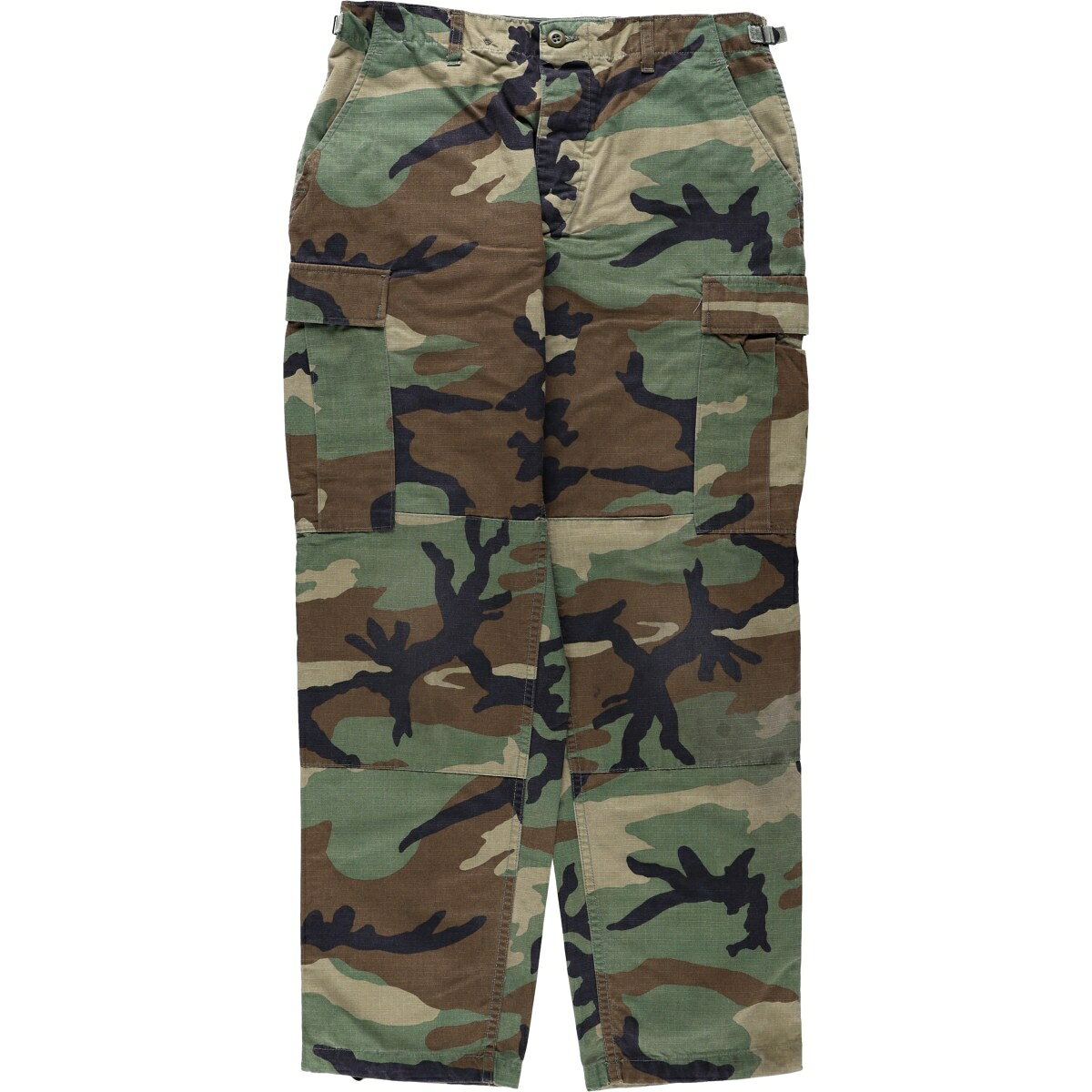 古着 00'S 米軍実品 迷彩柄 ウッドランドカモ リップストップ ミリタリー カーゴパンツ コンバットパンツ USA製 MEDIUM-REGULAR メンズw34相当 /eaa664075 【中古】 【260803】 jam-ing-11591380 古着屋JAM パッケージ画像