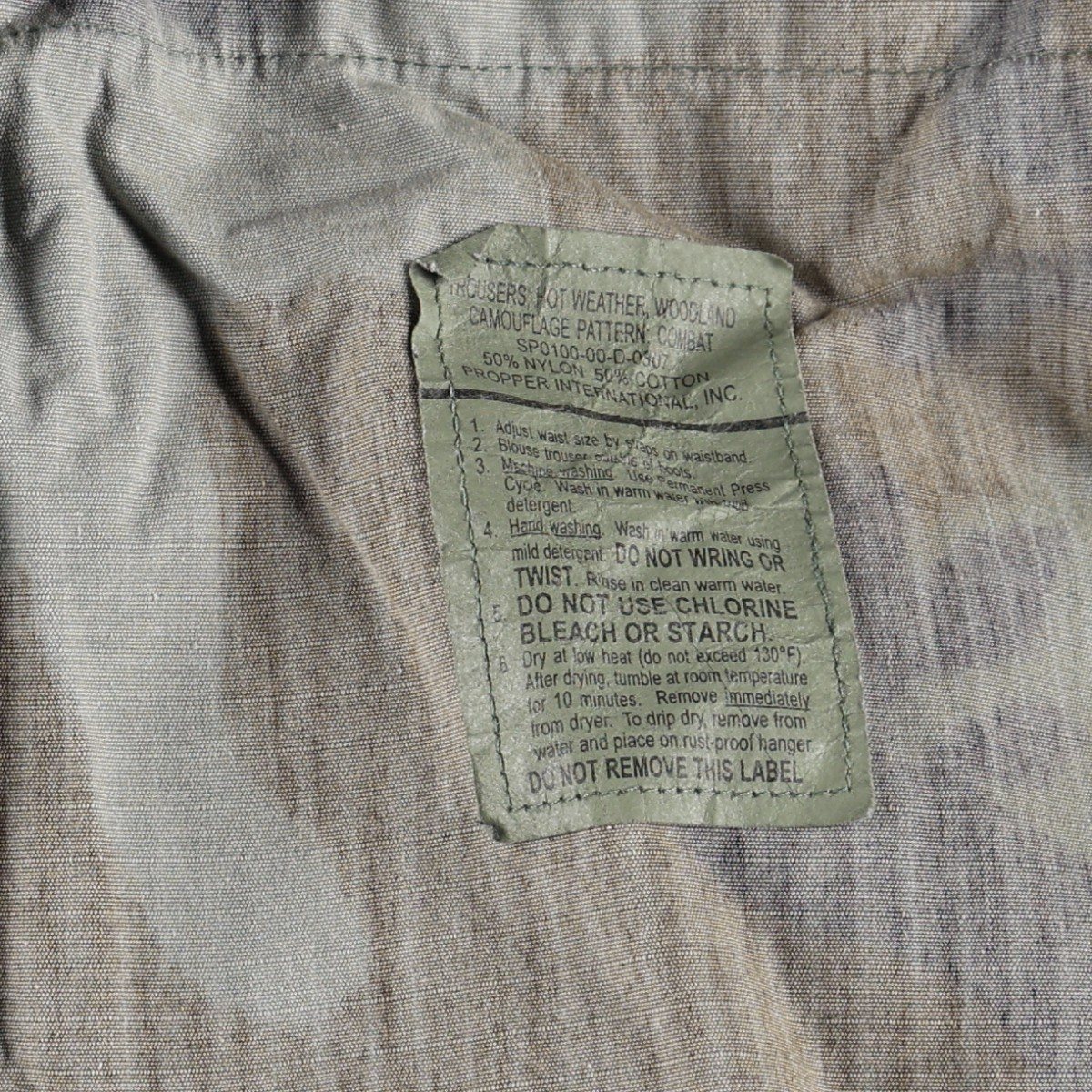 古着 00'S 米軍実品 迷彩柄 ウッドランドカモ リップストップ ミリタリー カーゴパンツ コンバットパンツ USA製 MEDIUM-REGULAR メンズw34相当 /eaa664075 【中古】 【260803】 jam-ing-11591380 古着屋JAM サンプル画像3