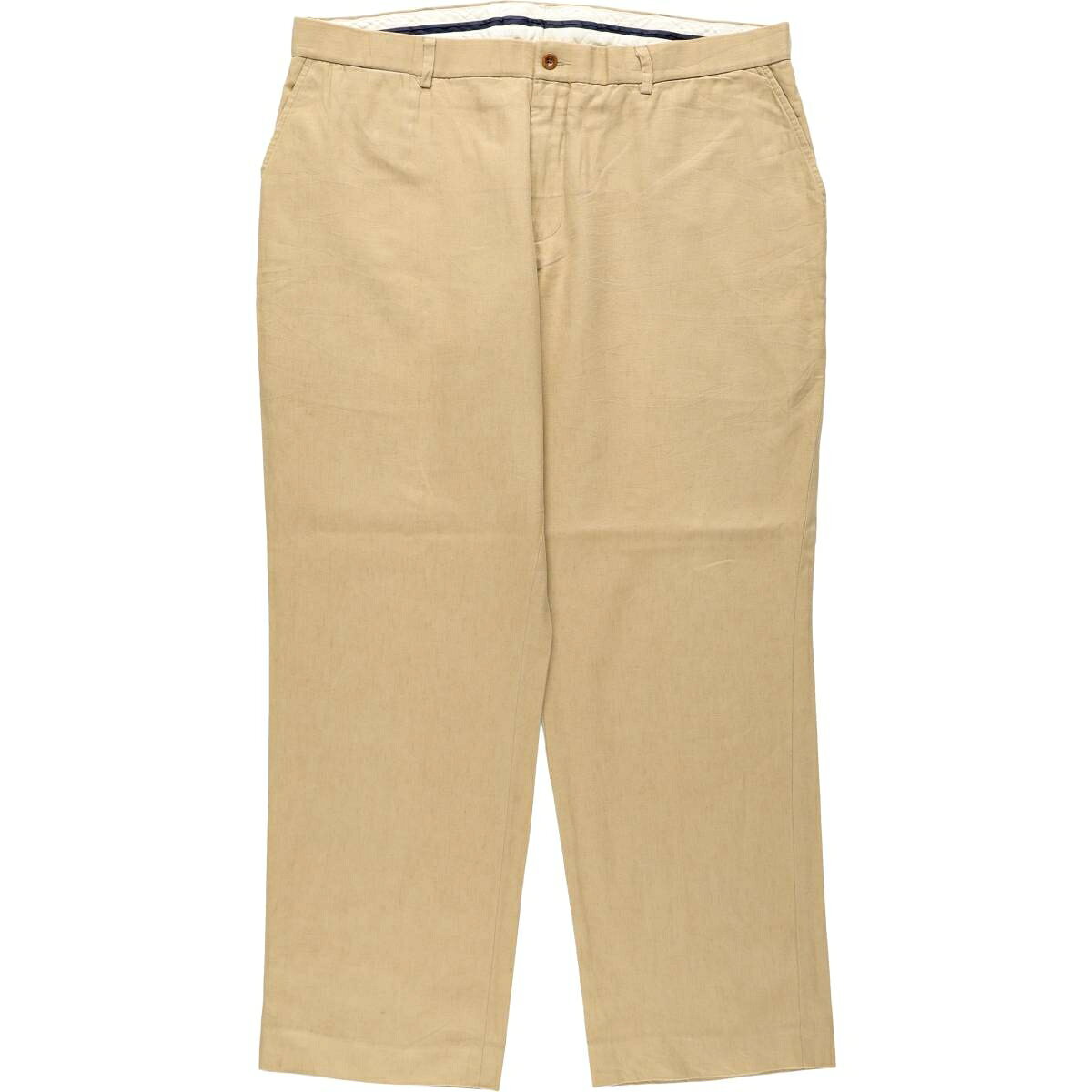 【美品】ポロラルフローレン リネン100% ワイドスラックス 36/34ゆったり 楽天市場】ワイドパンツ リネン（ブランドラルフローレン）（メンズ