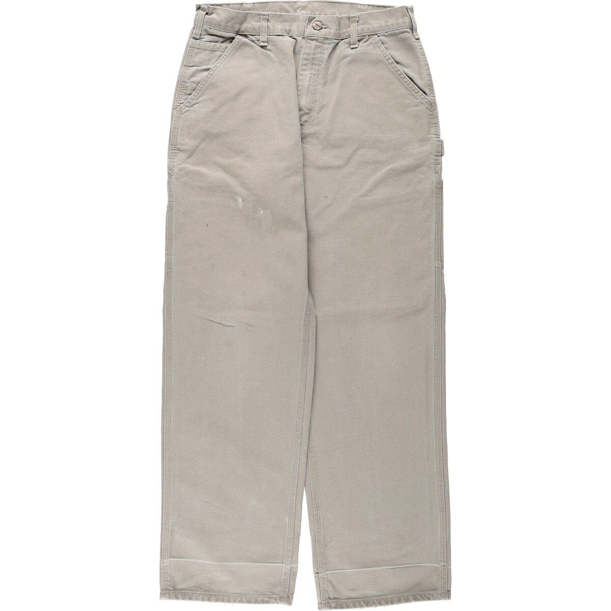 古着 00'S カーハート Carhartt Dungaree Fit ダックペインターパンツ メンズw32相当 /eaa664979 【中古】 【260810】 ベージュ系 春夏秋冬