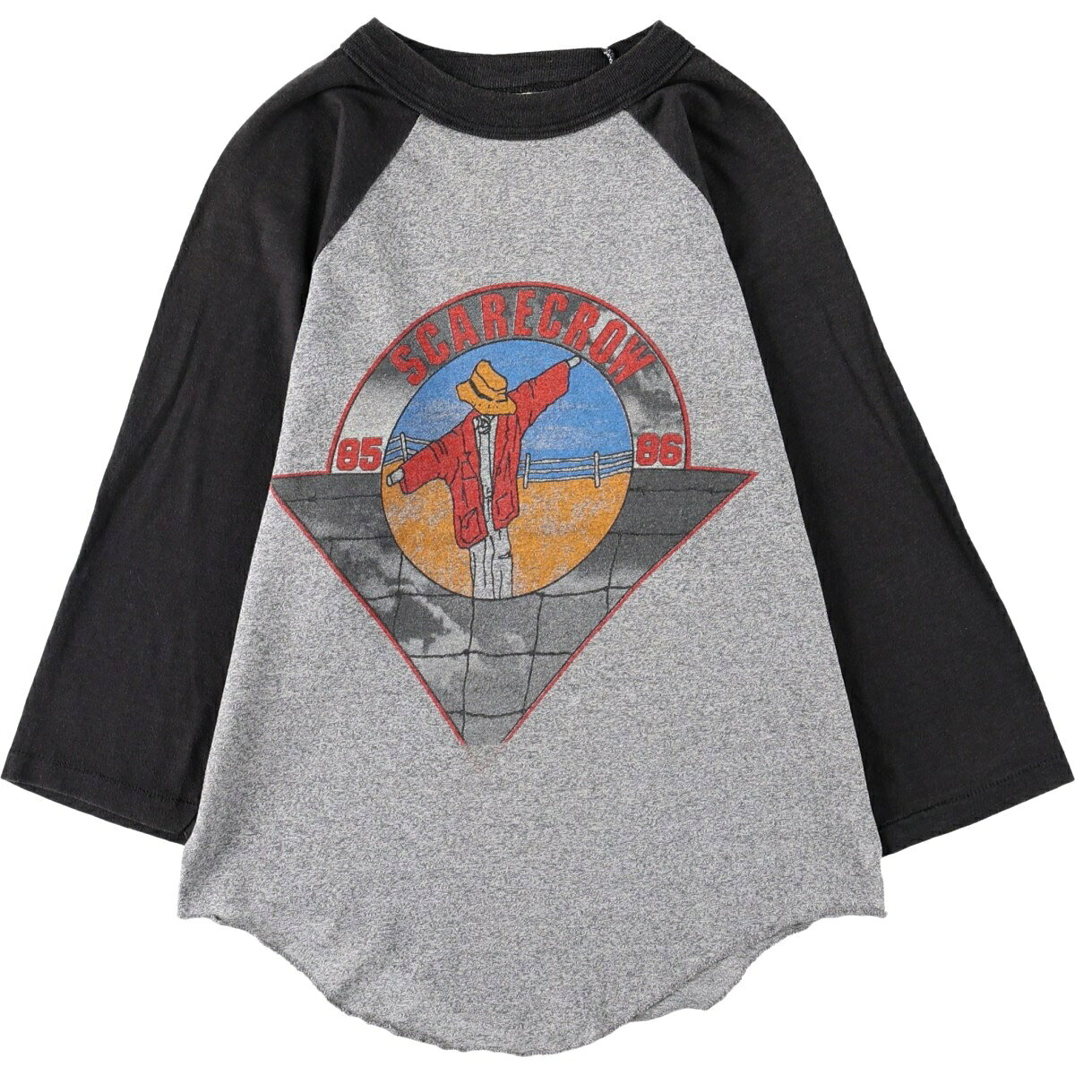 古着 80'S SIGNAL JOHN MELLENCAMP ジョンメレンキャンプ 七分袖 ラグラン バンドTシャツ バンT USA製 メンズS相当 ヴィンテージ /eaa665663 【中古】 【260807】 【ADEL/アデル】